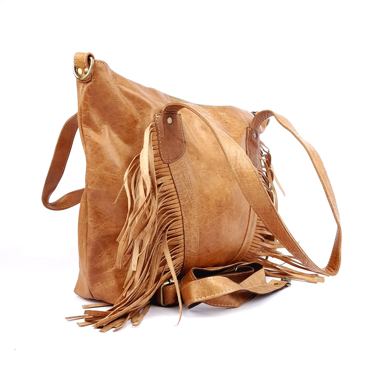 D36 traditional Leather Handbag Sand