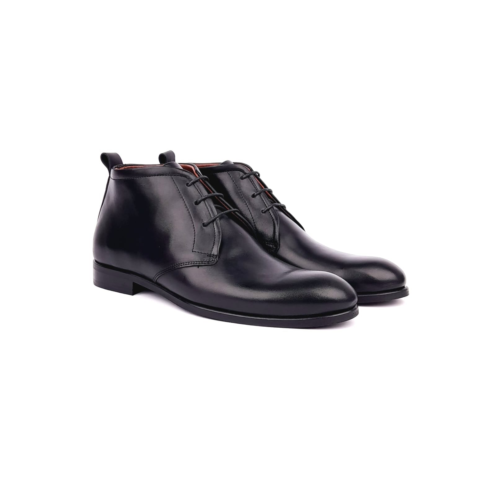 Volzak 5104 Black Leather Ankle Boot