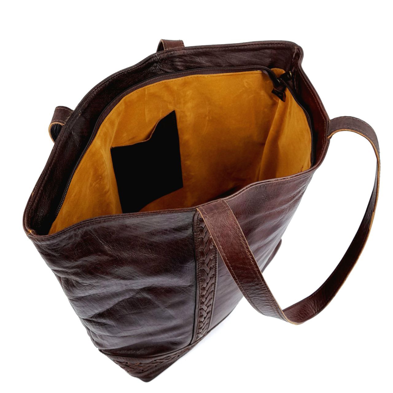 A61 Brown traditional Leather Women's Bag