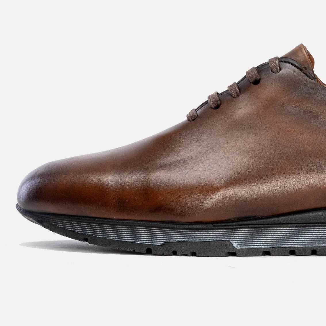 Volzak 5154 Vintage Brown Leather Sneakers