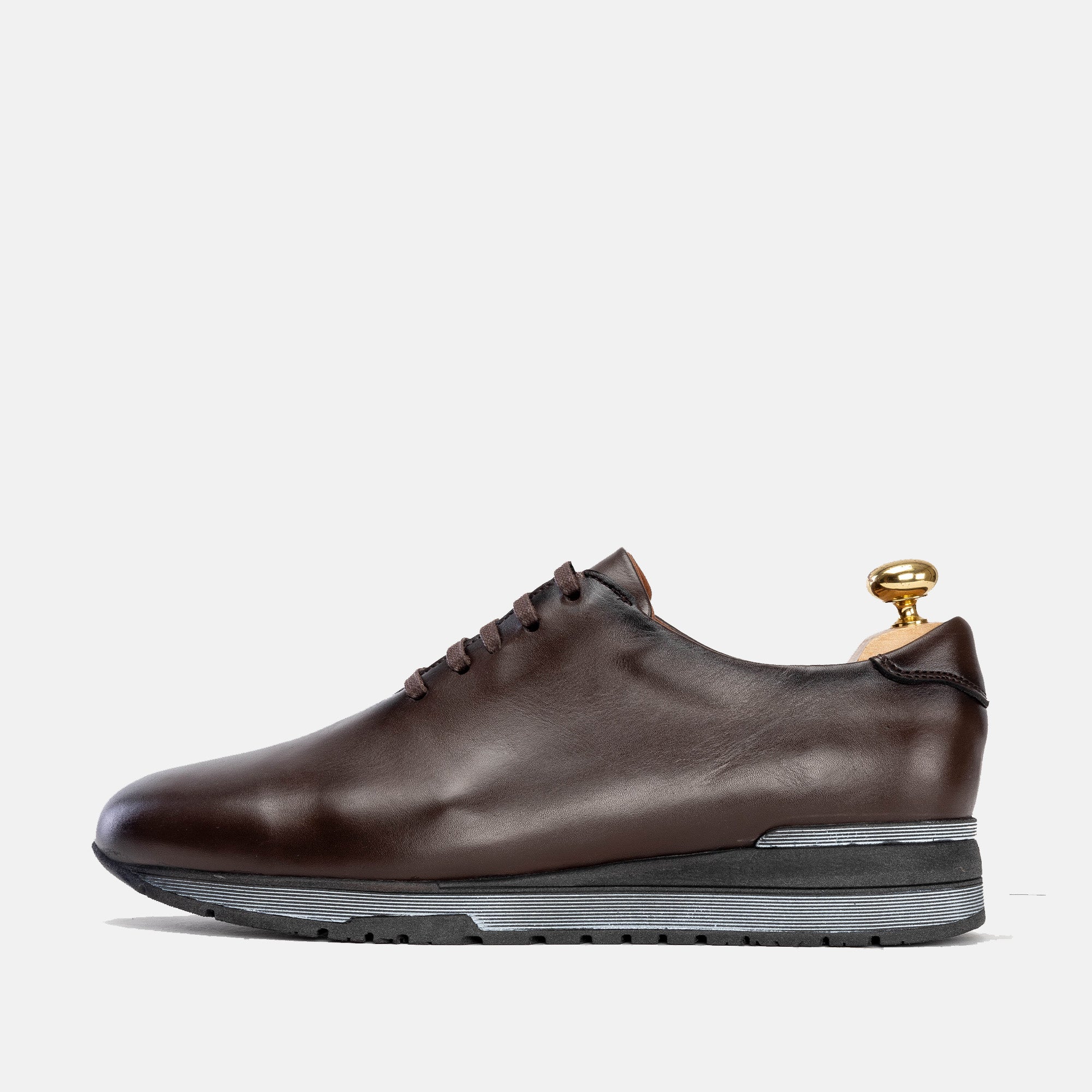 Volzak 5154 Brown Leather Sneakers