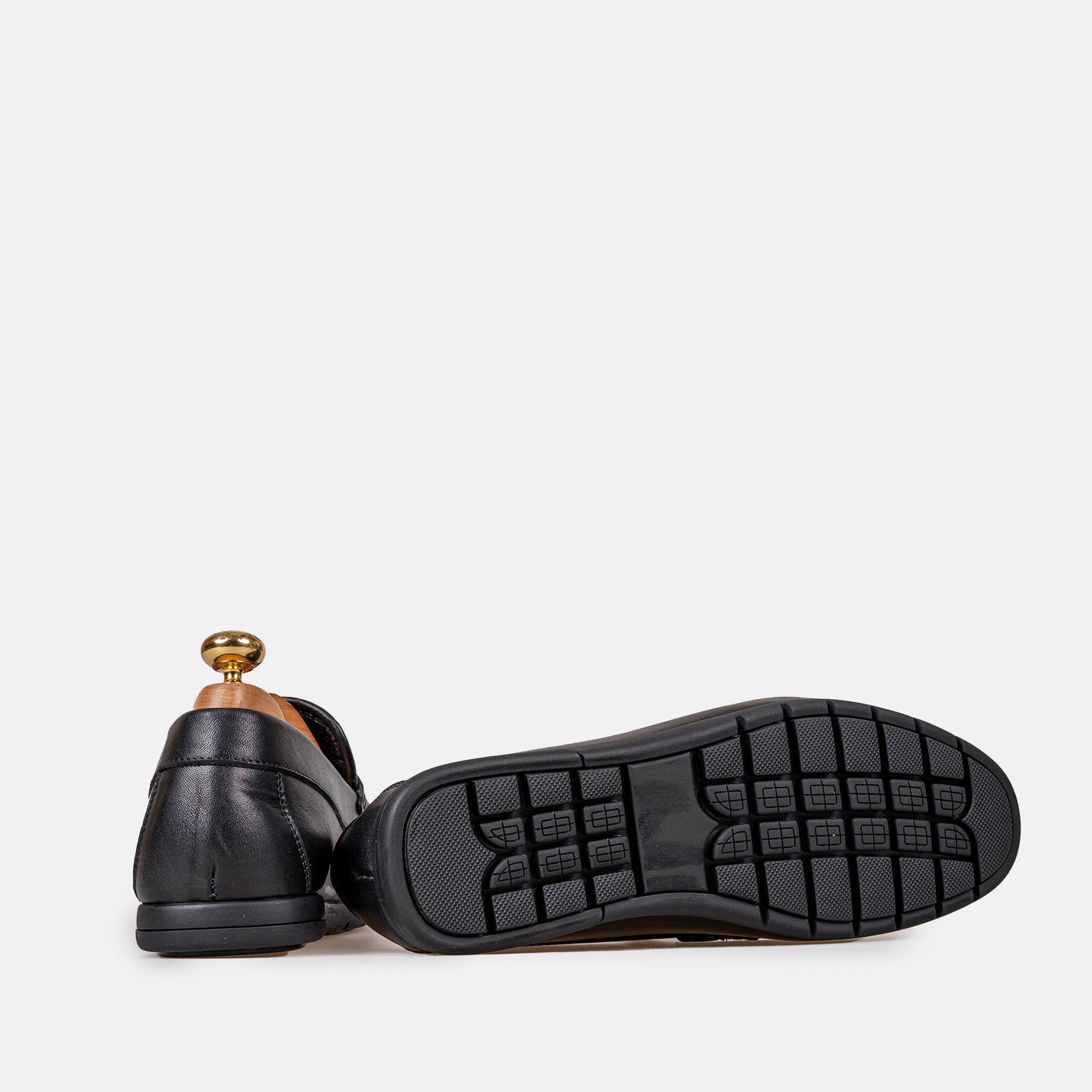 Volzak 050 Black Leather Moccasin