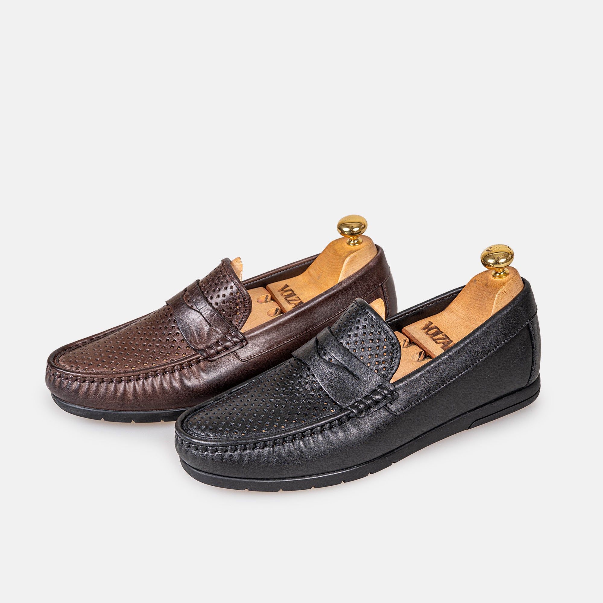 Volzak 050 Black Leather Moccasin