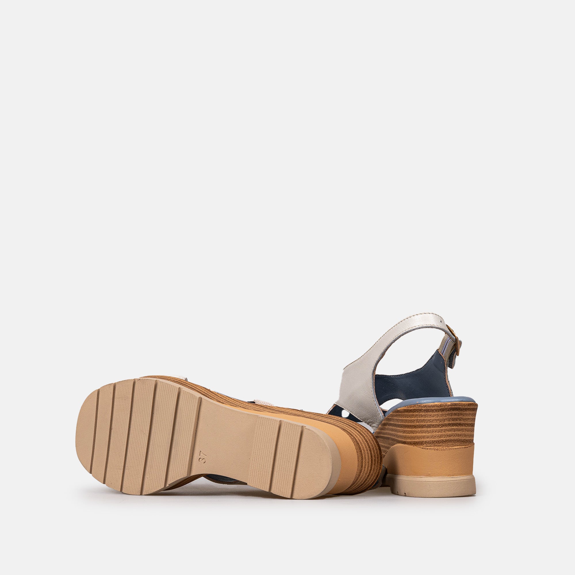 Volzak 5014 Beige Leather Sandal