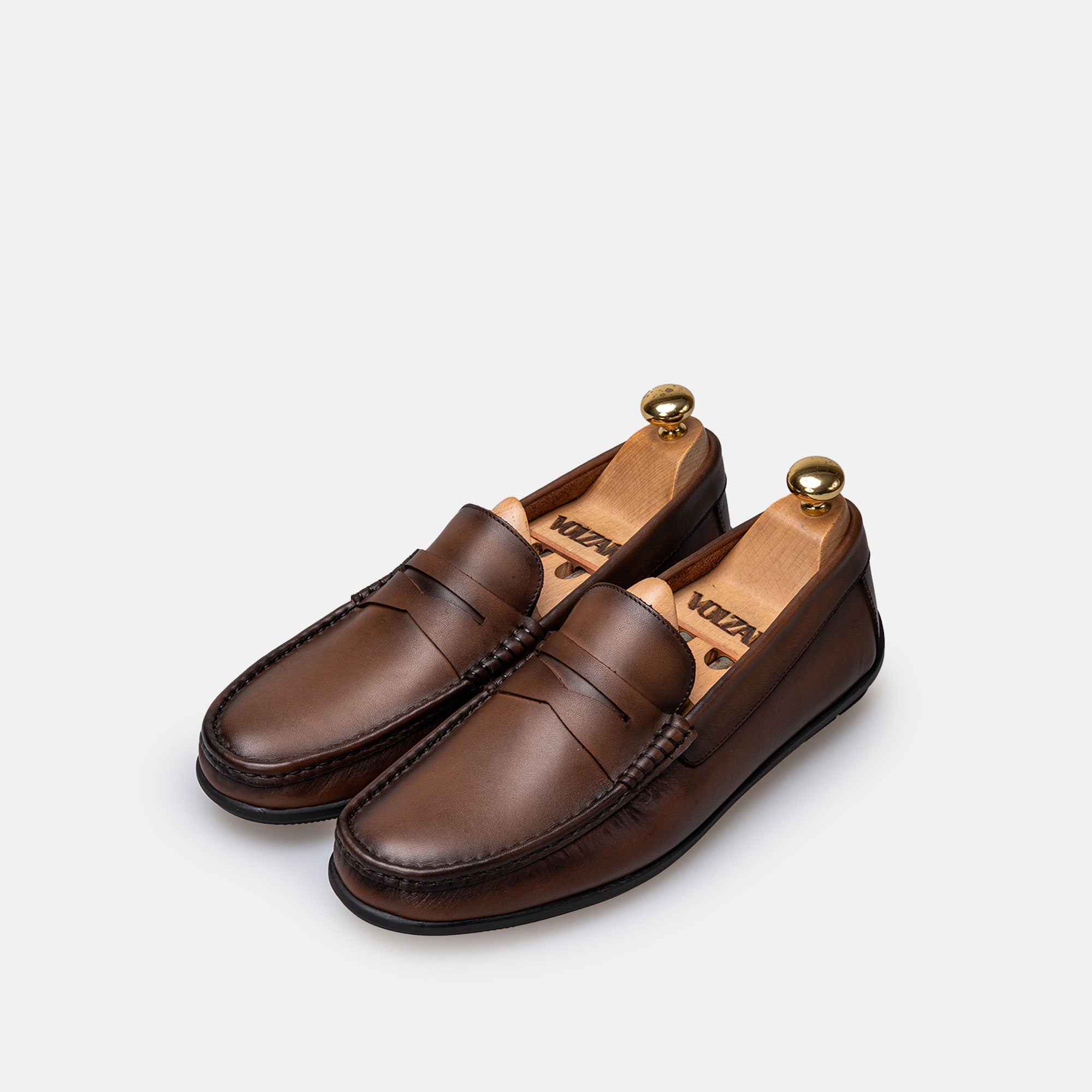 Volzak 5420 Vintage Brown Leather Moccasin