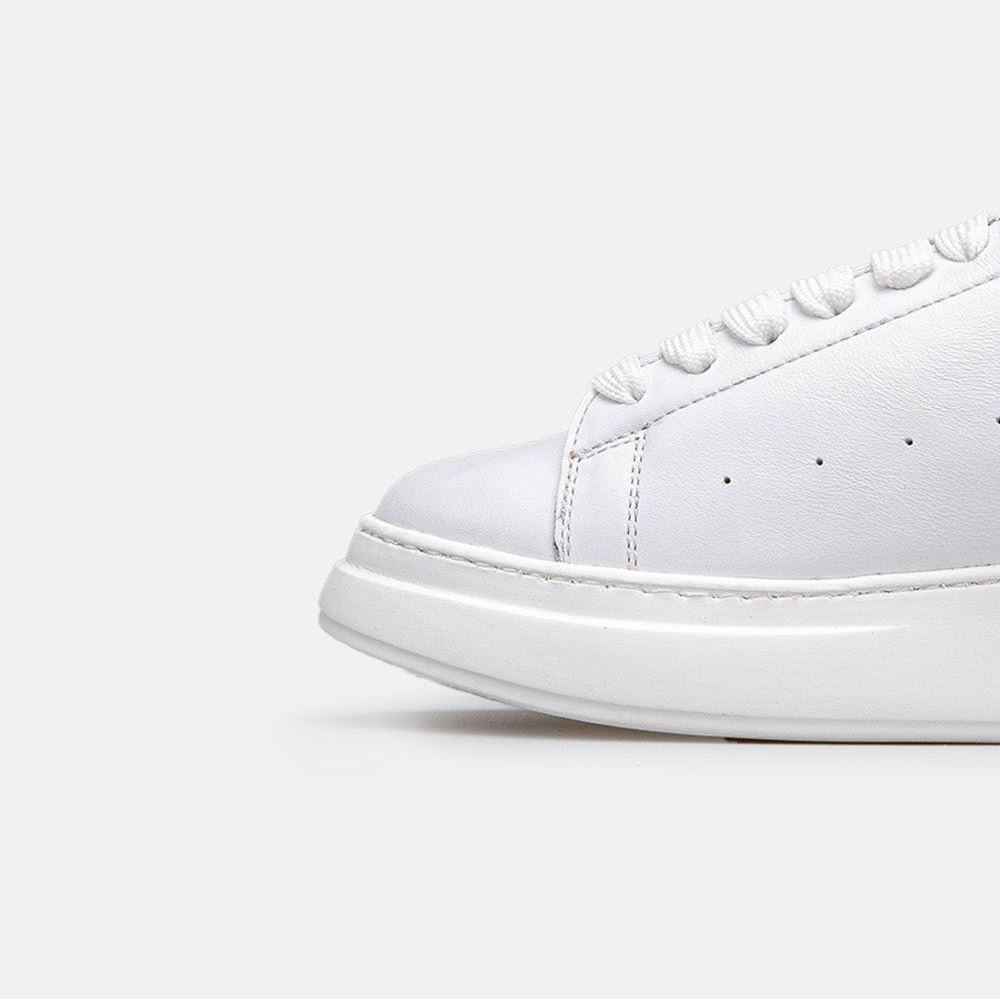 Volzak 3001 Basket en cuir Blanc Gris