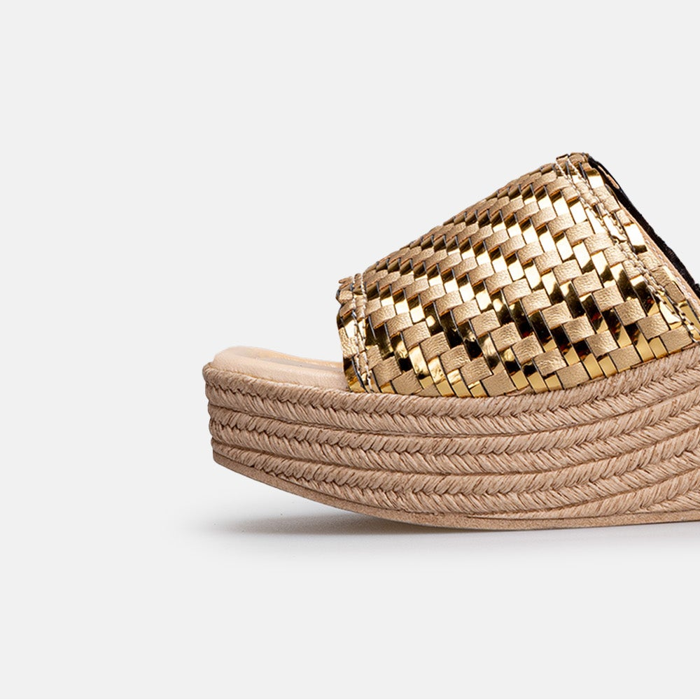 Volzak 2360 Sandale en cuir Doré (Édition Limitée)