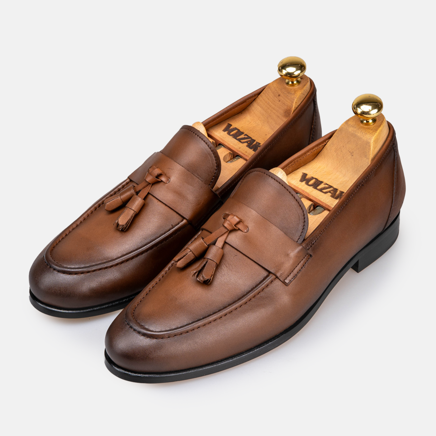 Volzak 5433 chaussure en cuir Marron Vintage