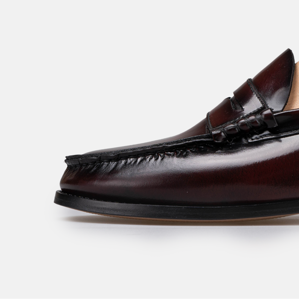 Volzak 315 Bordeaux Detachable Leather Penny Loafer