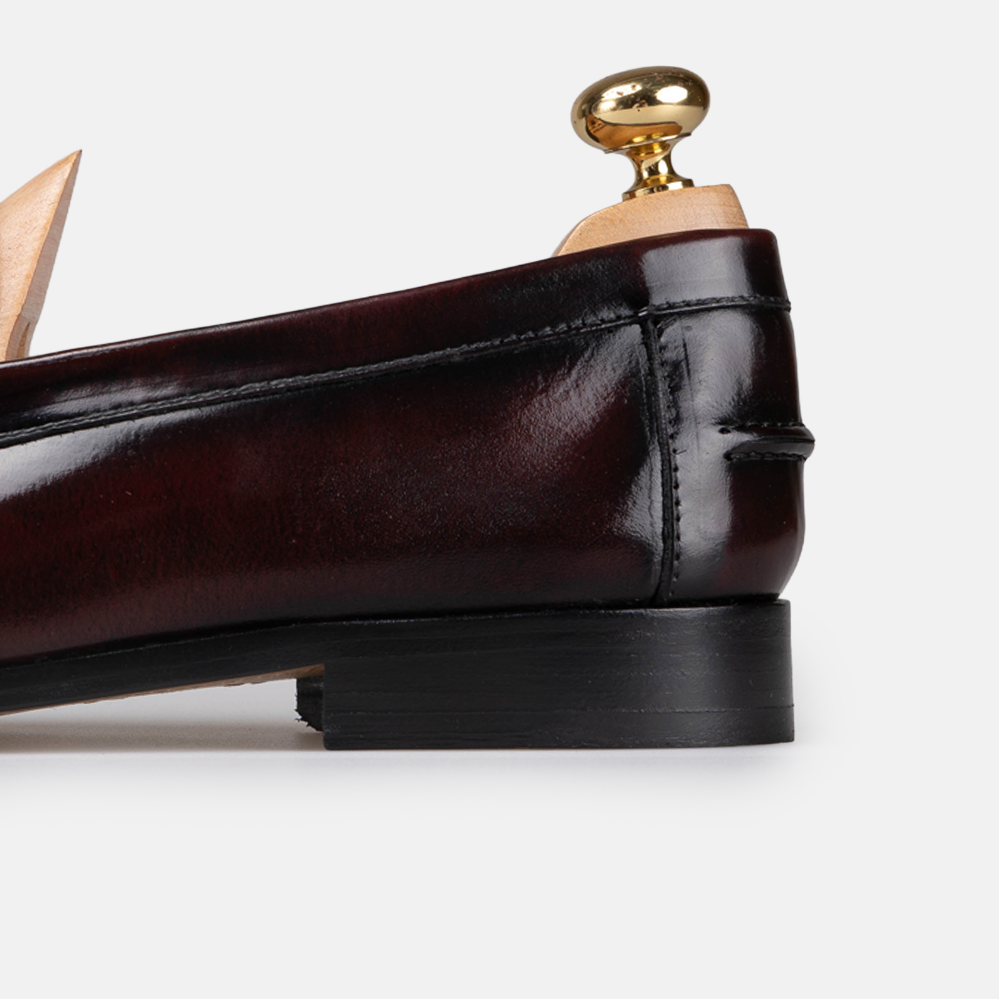 Volzak 315 Bordeaux Detachable Leather Penny Loafer