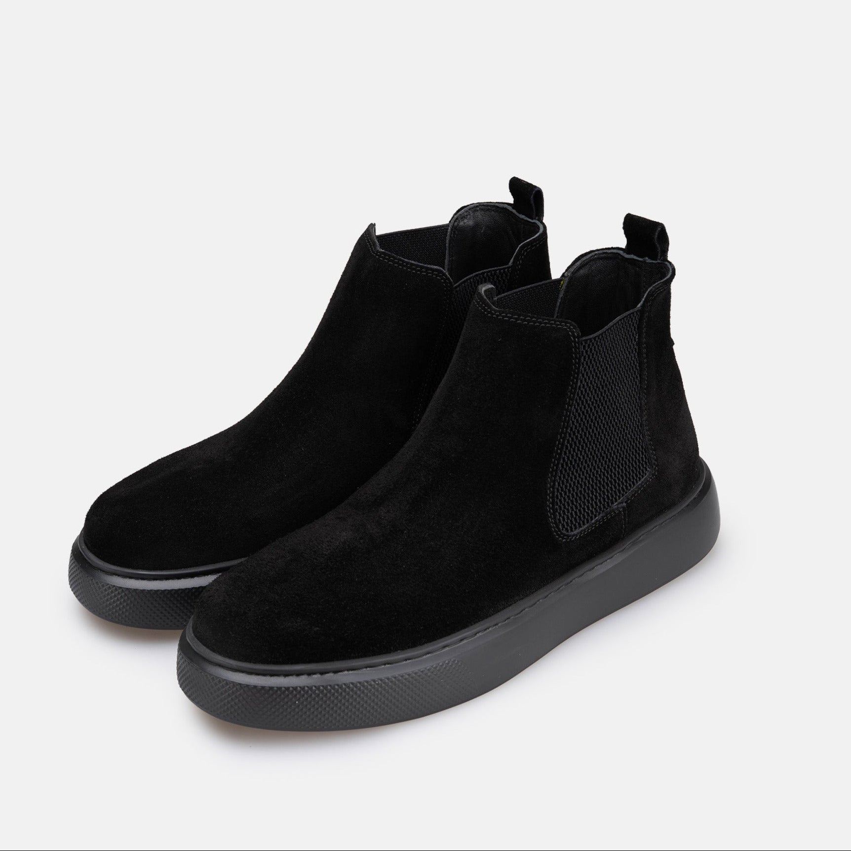2178 Black Suede Ankle Boot