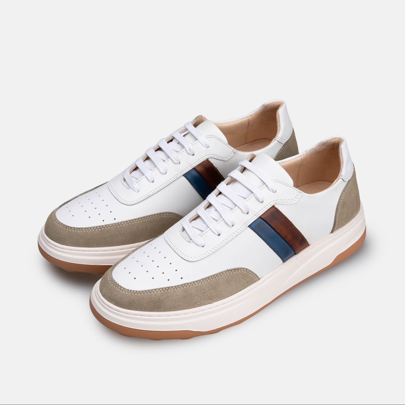 Volzak 7000 basket en cuir Blanc