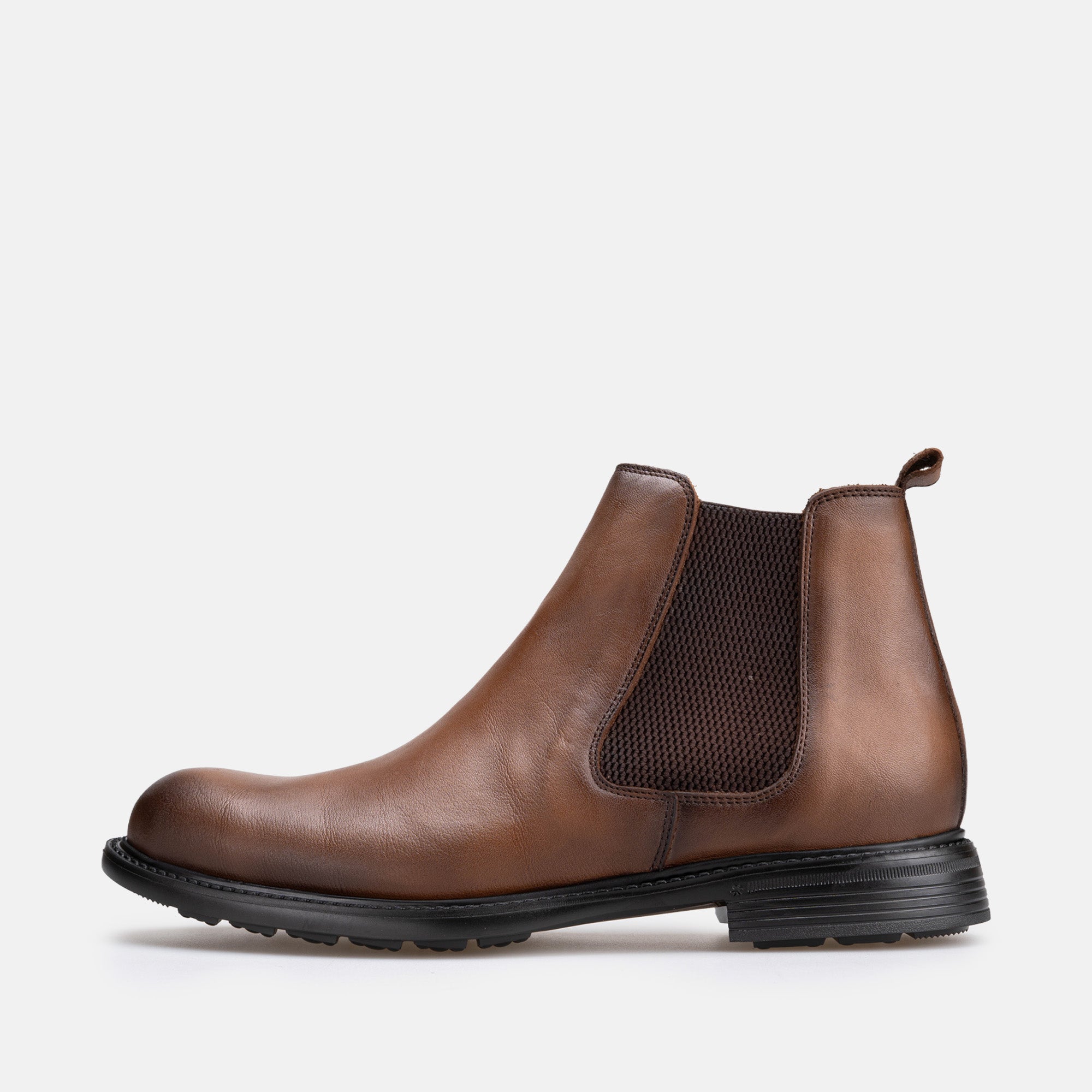 Volzak 5504 Bottine en cuir Marron Vintage