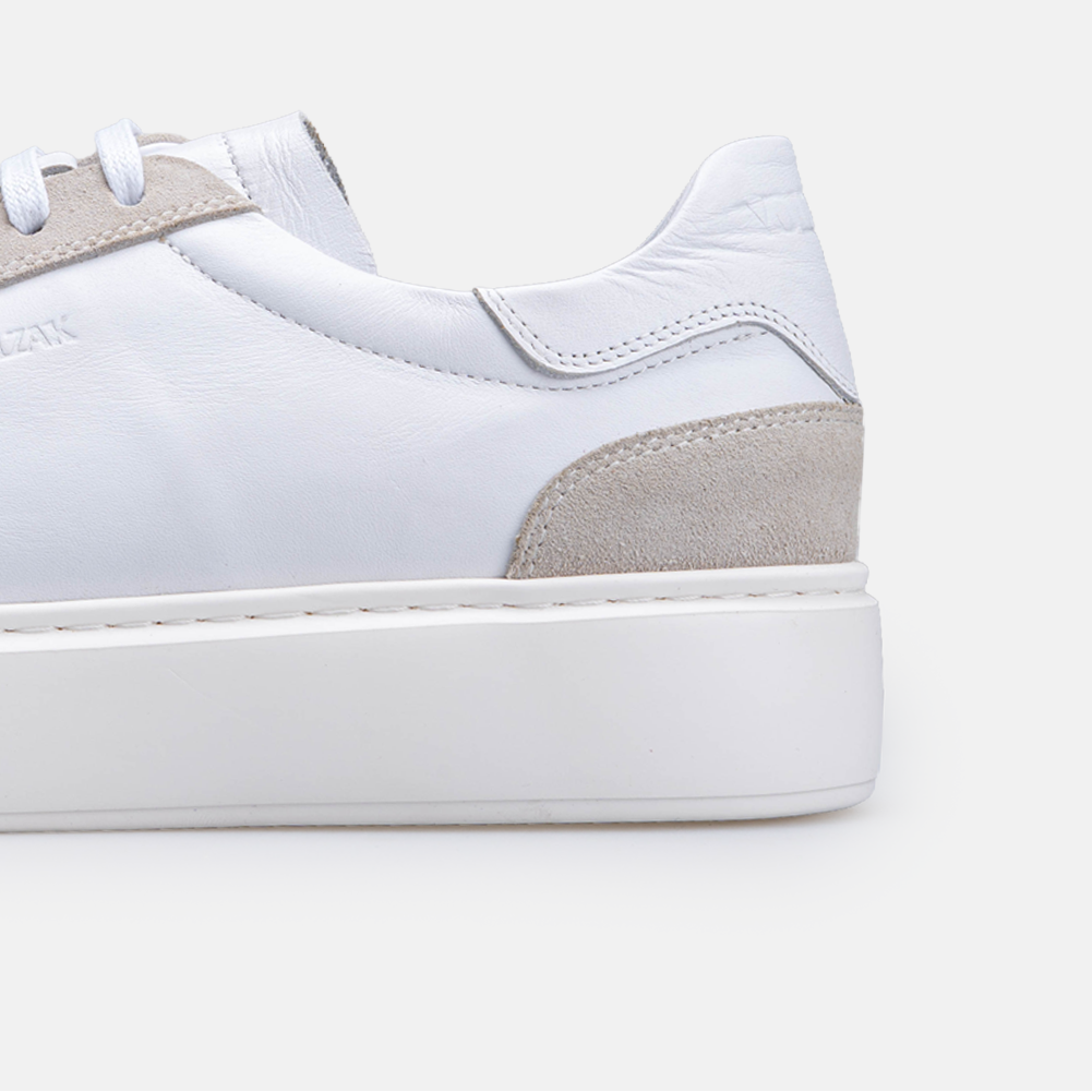 Volzak 7008 s Basket en cuir Blanc