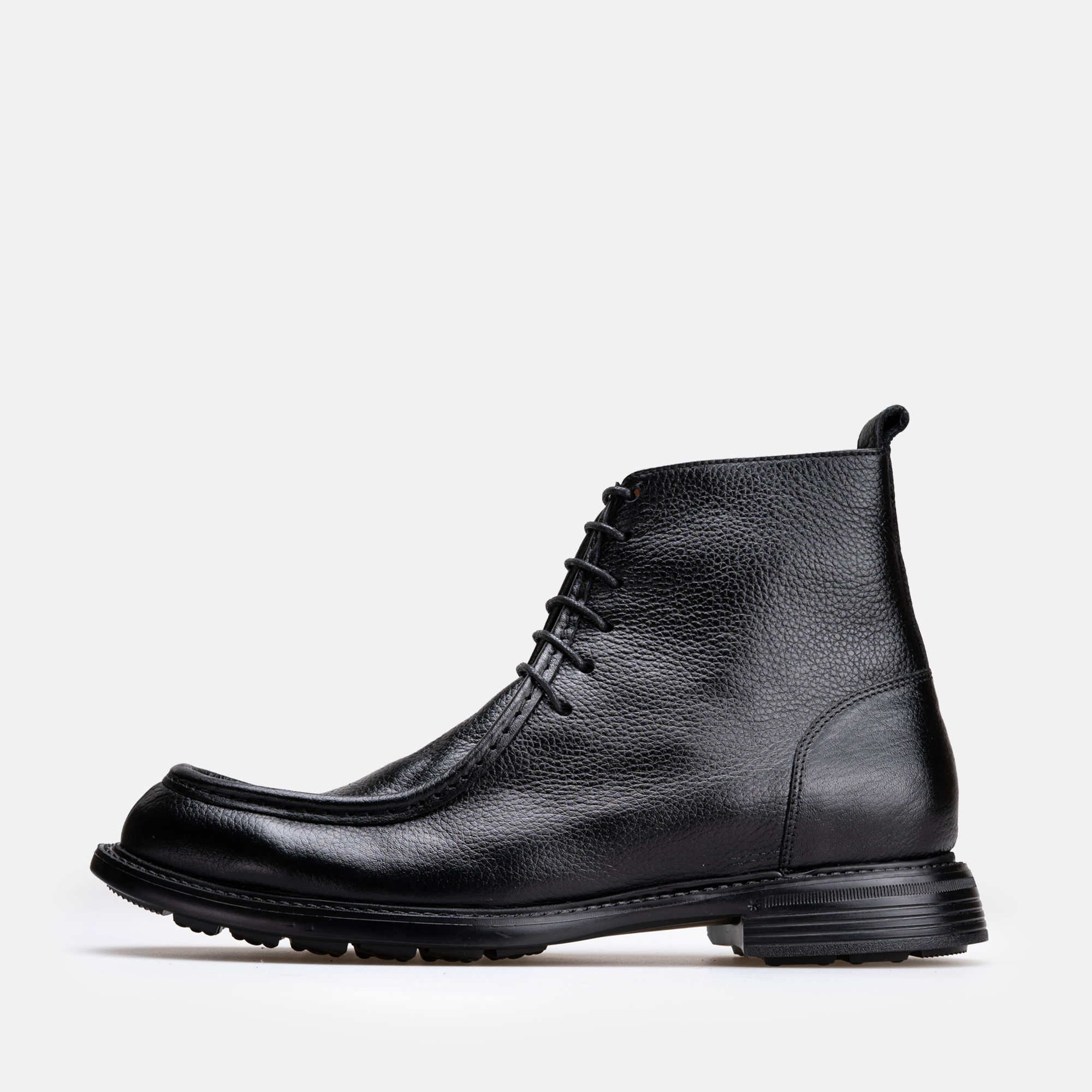 Volzak 5515 Bottine en cuir Noir Grainé