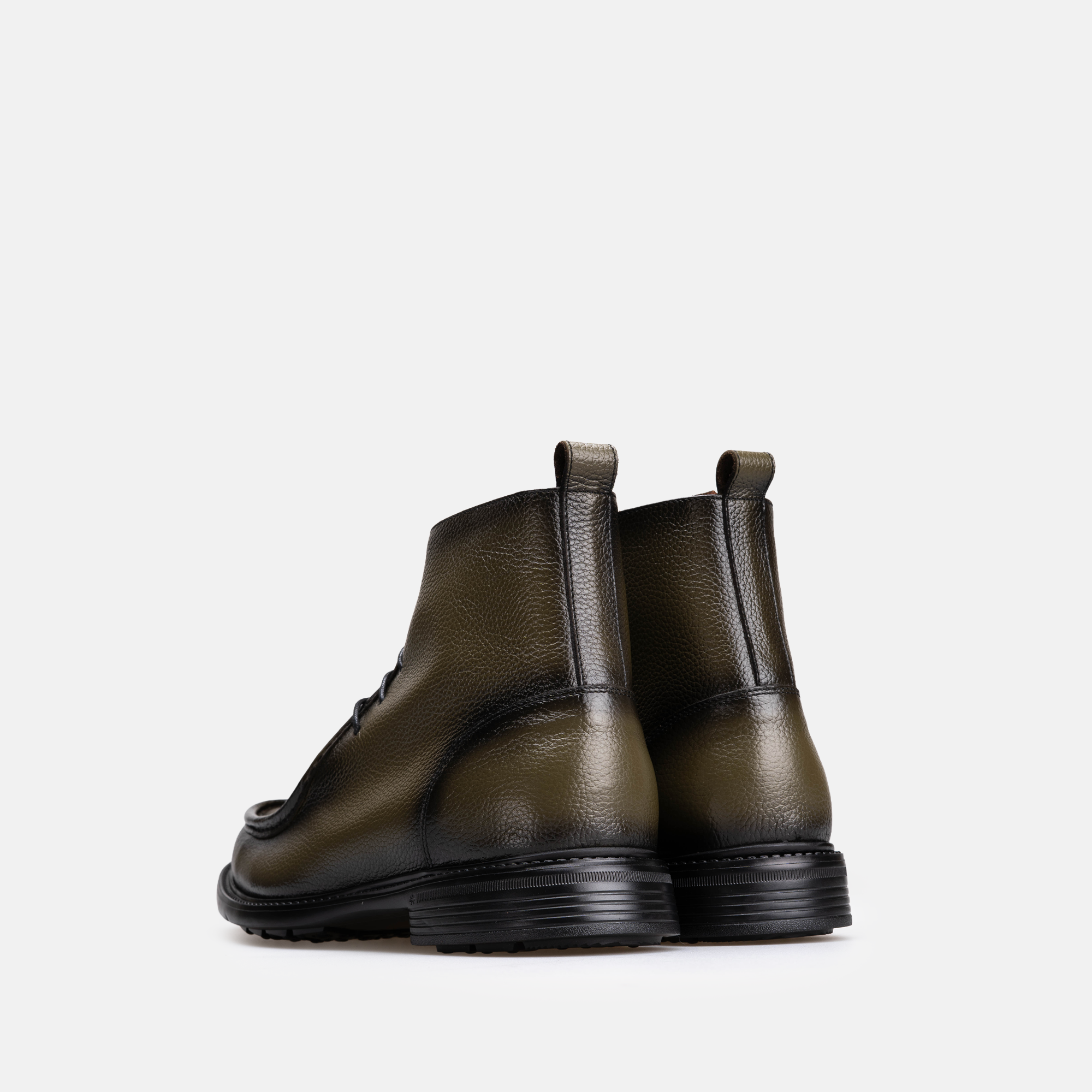 Volzak 5515 Bottine en cuir Vert Grainé