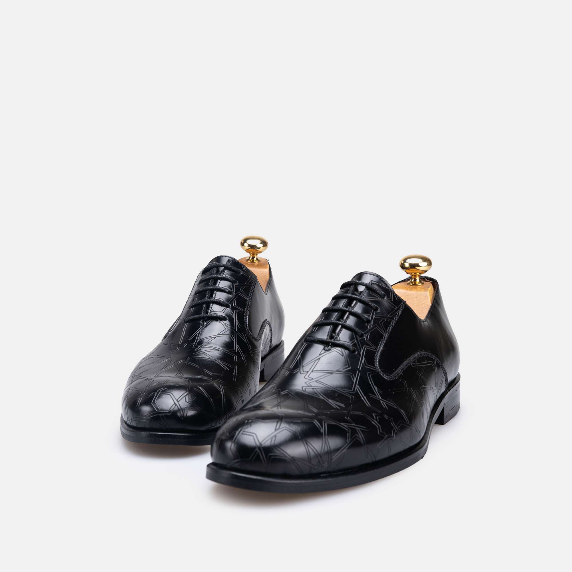 Volzak Zellige chaussure en cuir Noir Démasquable