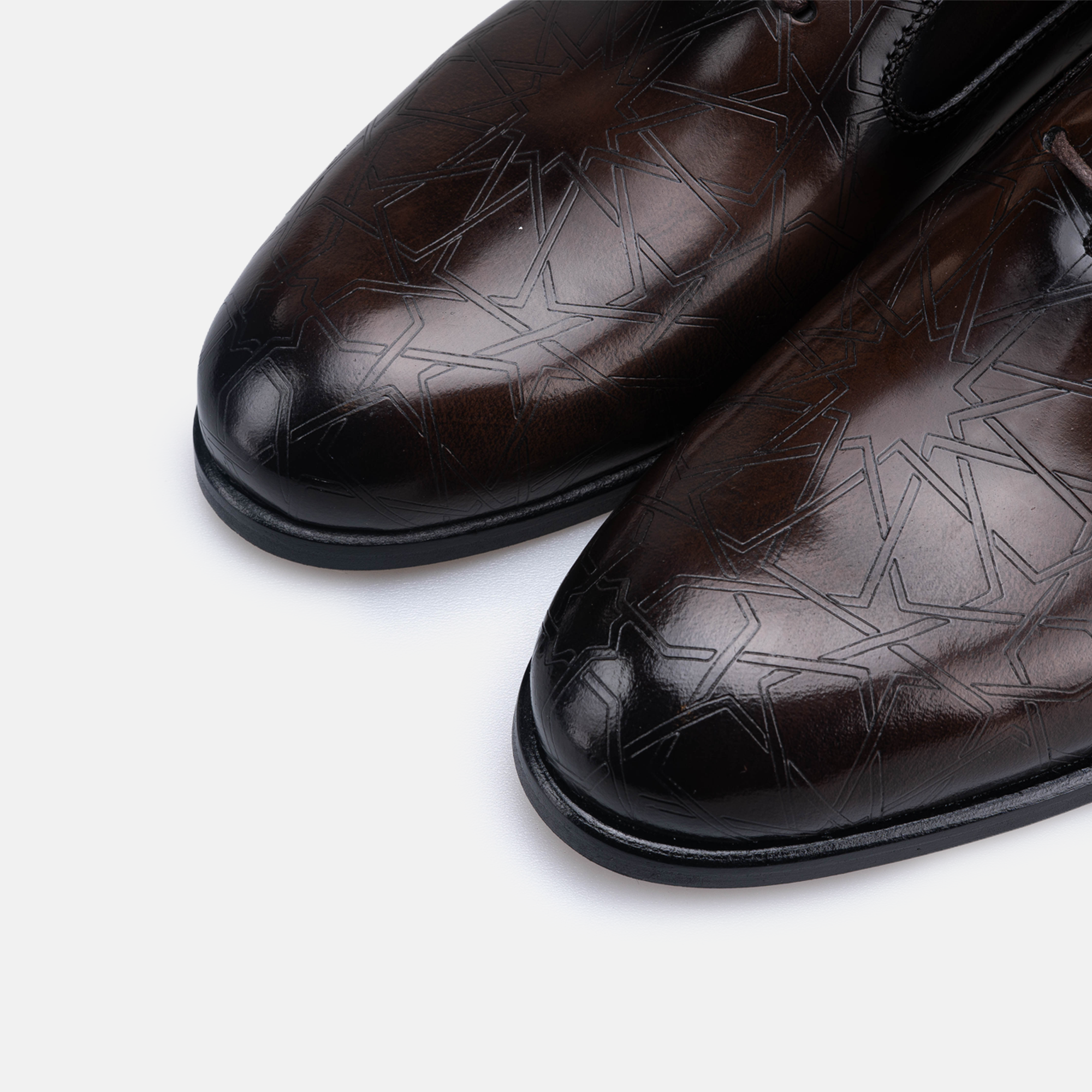 Volzak Zellige chaussure en cuir Marron Démasquable