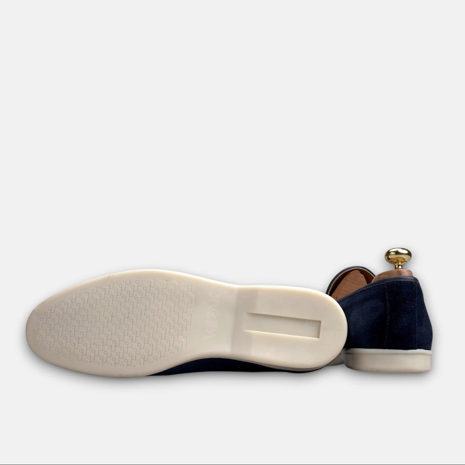 Volzak 5607 Mocassin en daim Bleu