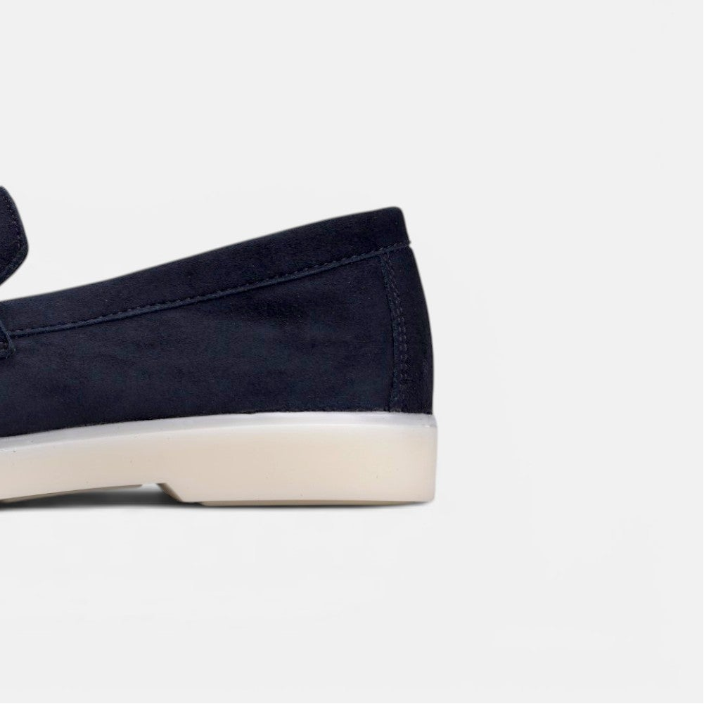 Volzak 279 Mocassin en daim Bleu