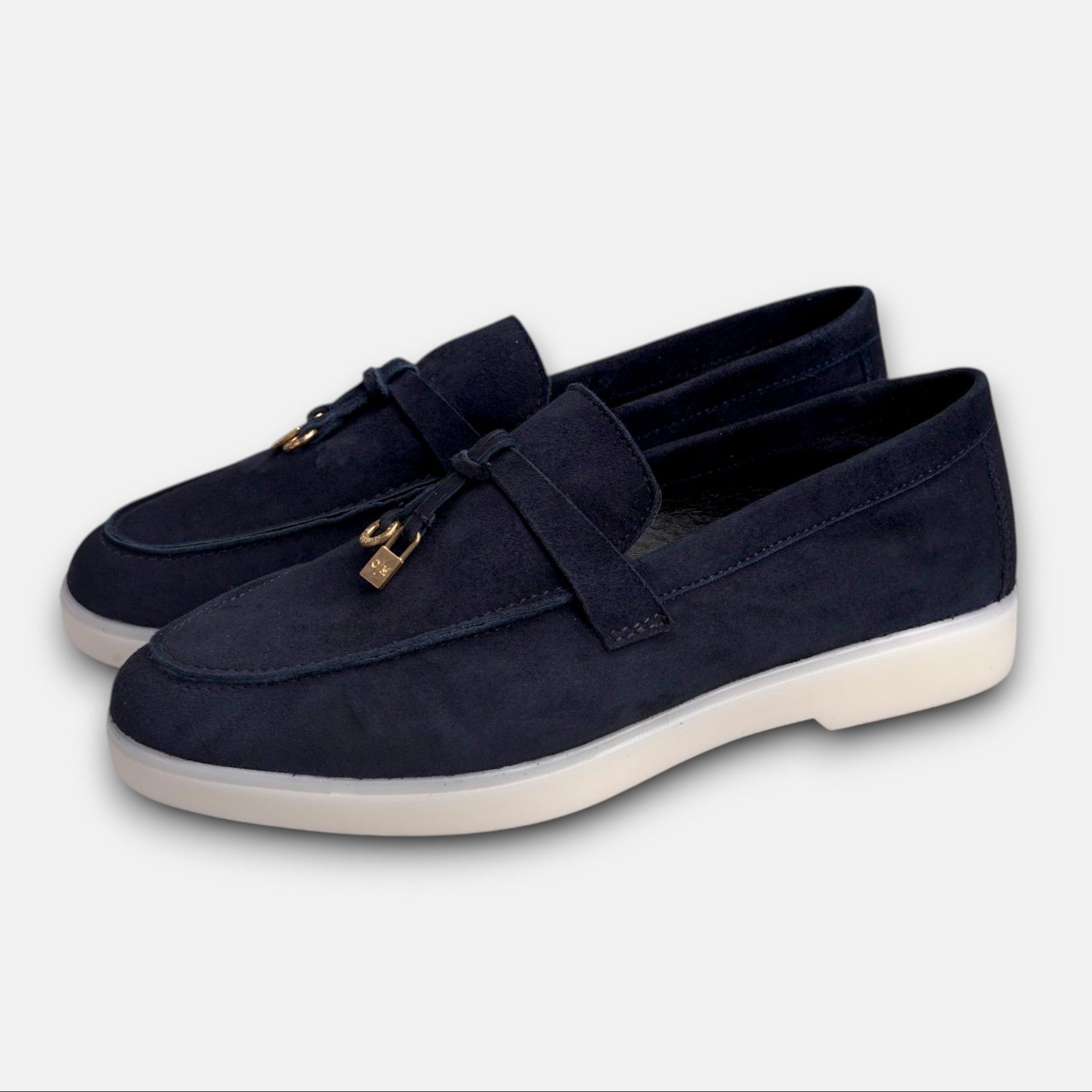 Volzak 279 Mocassin en daim Bleu