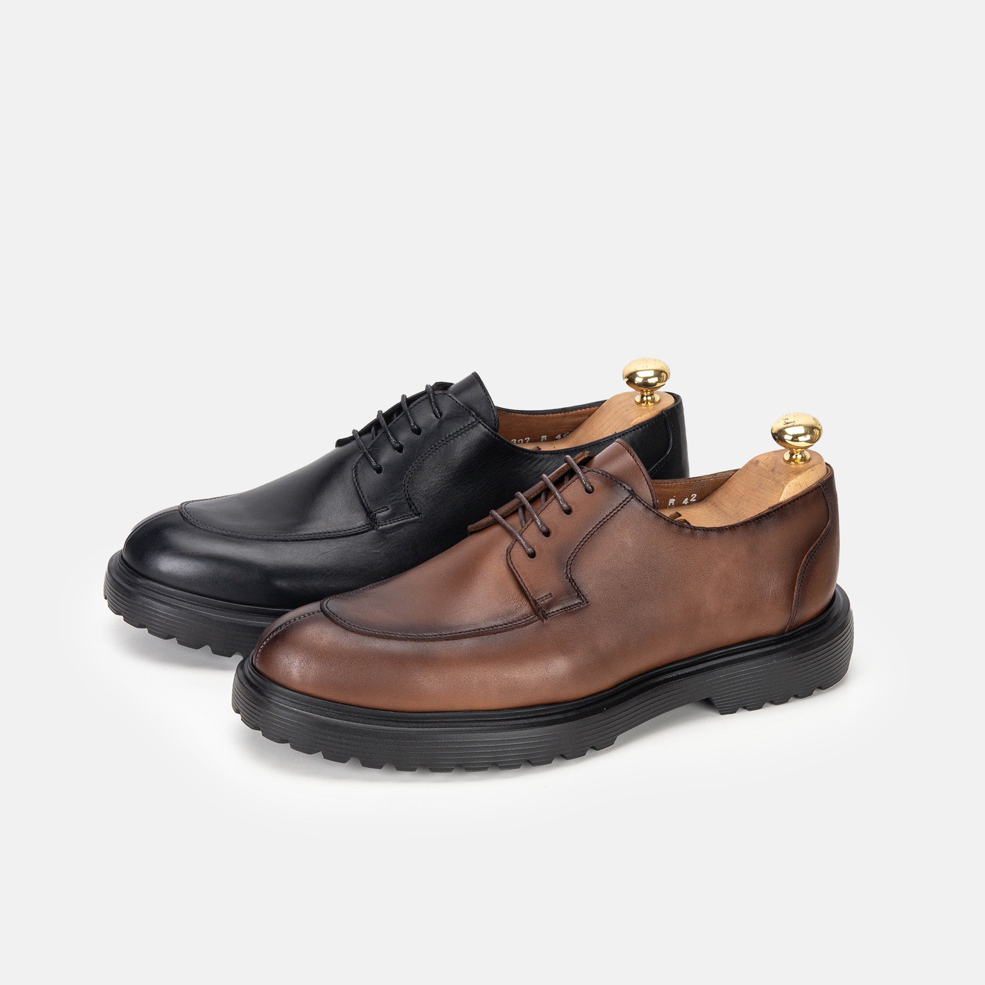 Volzak 5307 leather shoe Black