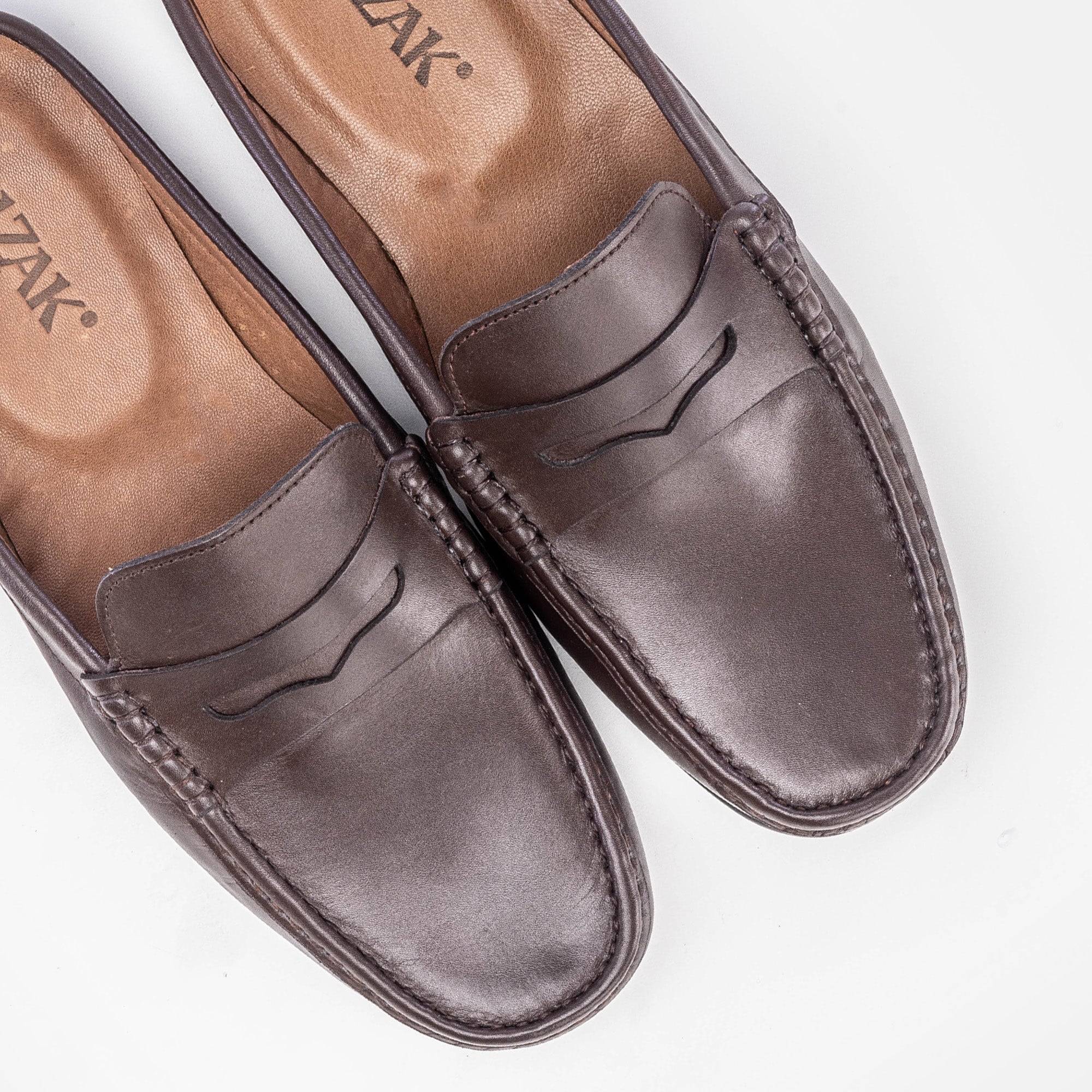 Volzak 5175 Brown Leather Mule