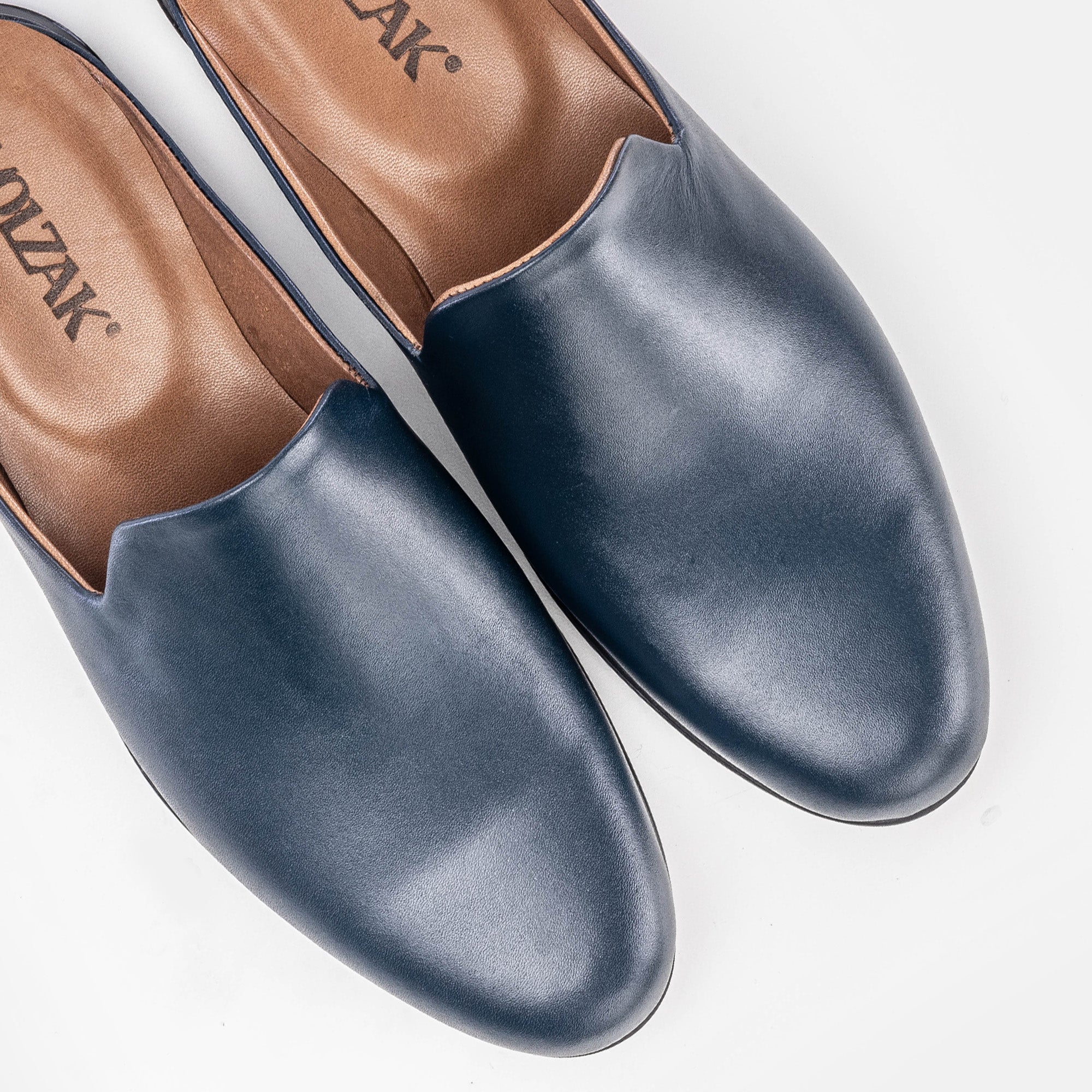 Volzak 5174 Blue Leather Mule