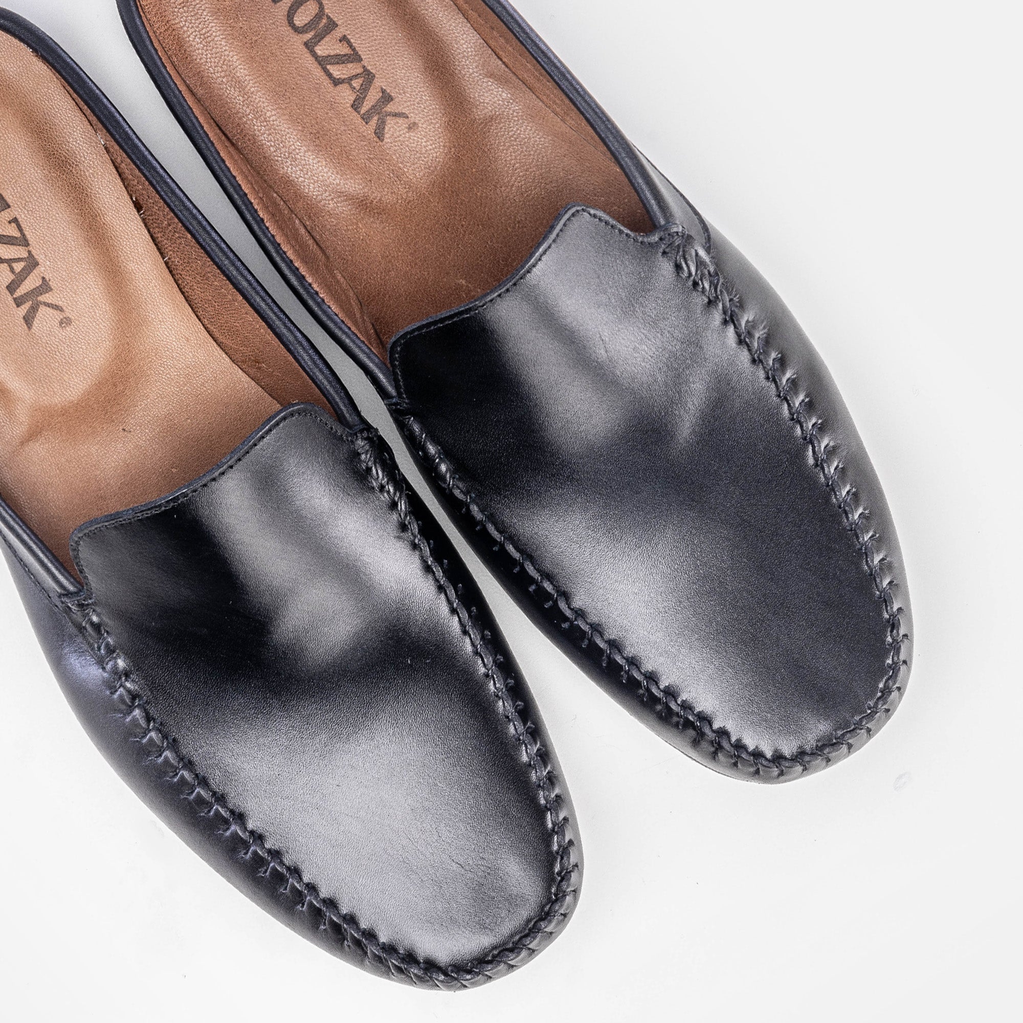 Volzak 5176 Black Leather Mule