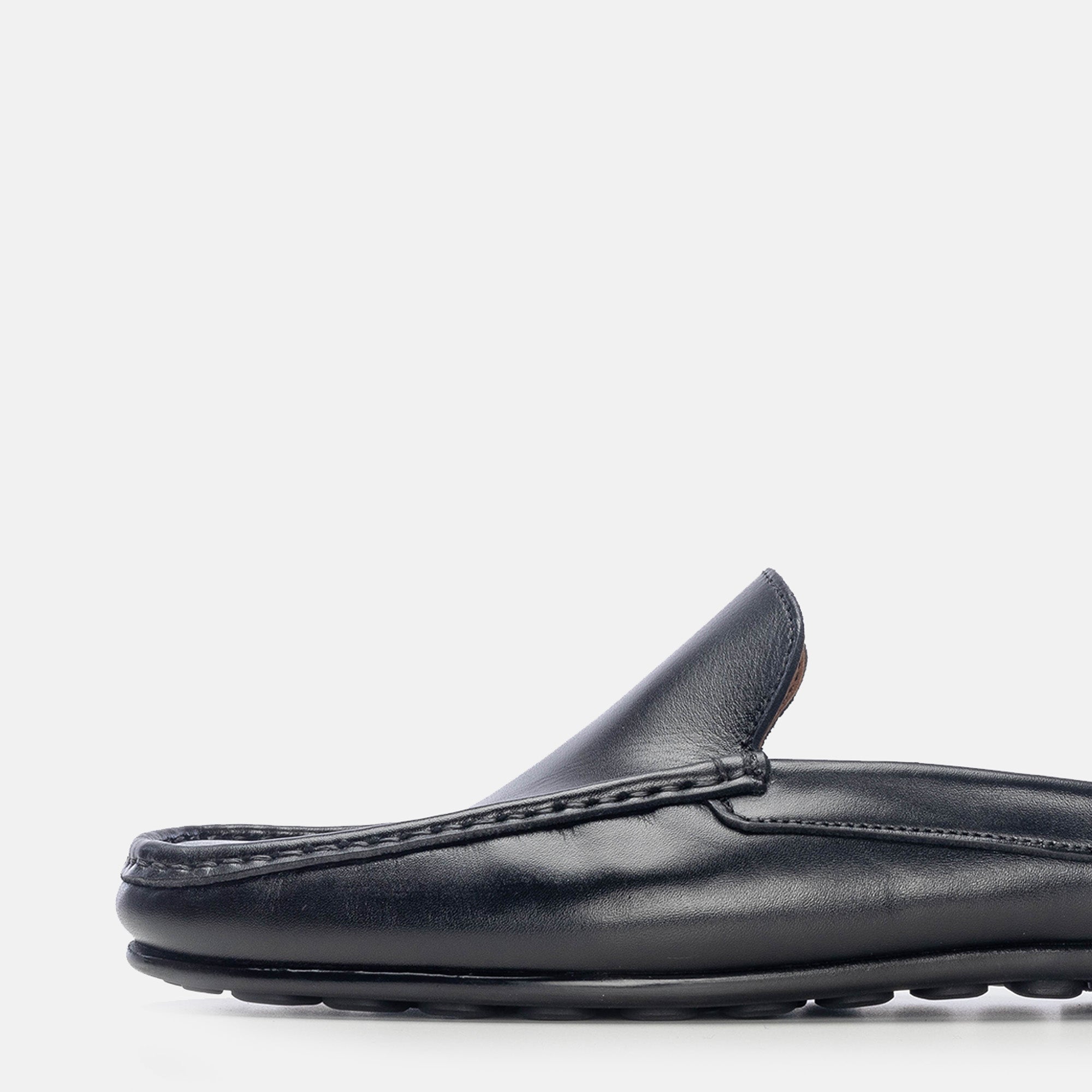 Volzak 5171 Black Leather Mule