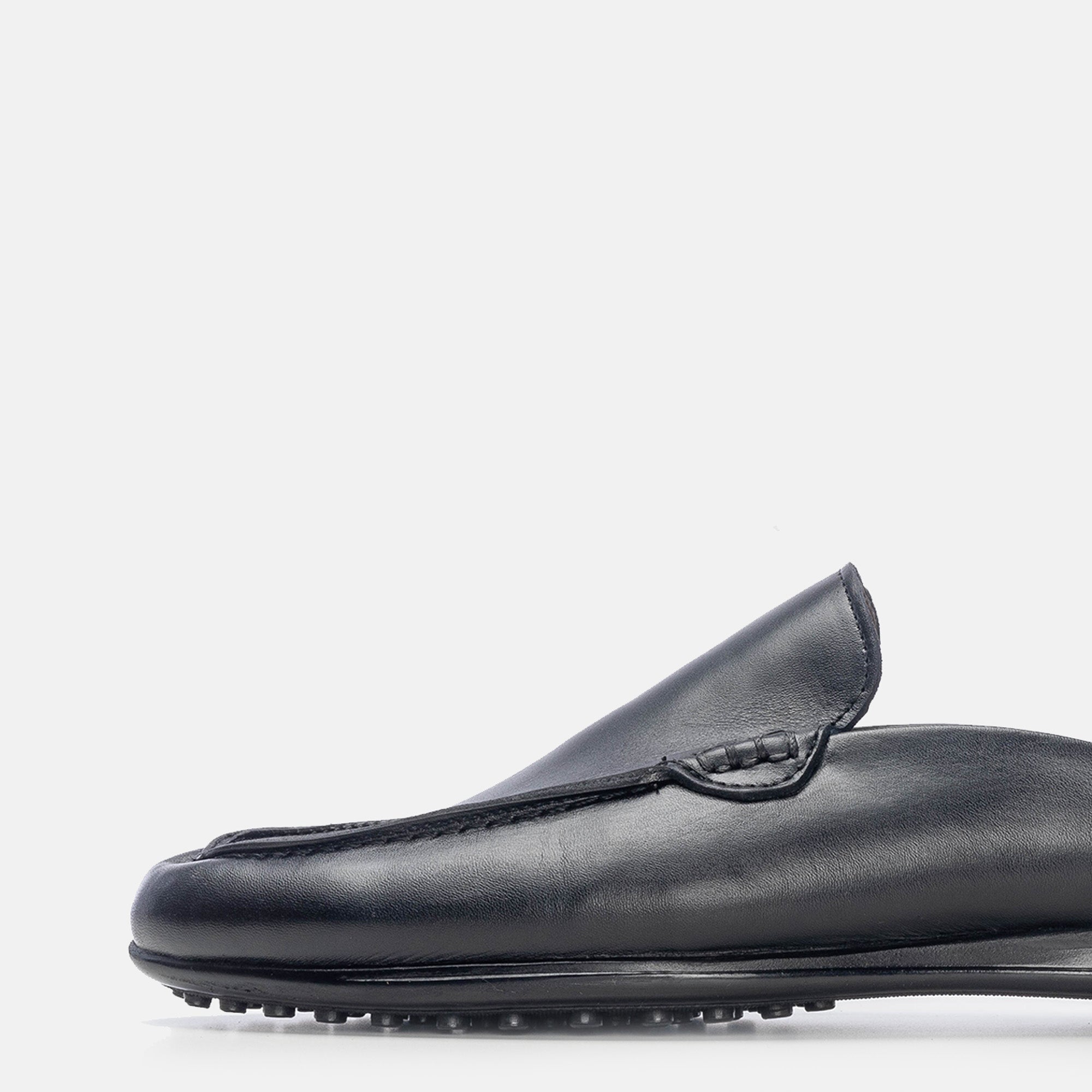 Volzak 5173 Black Leather Mule