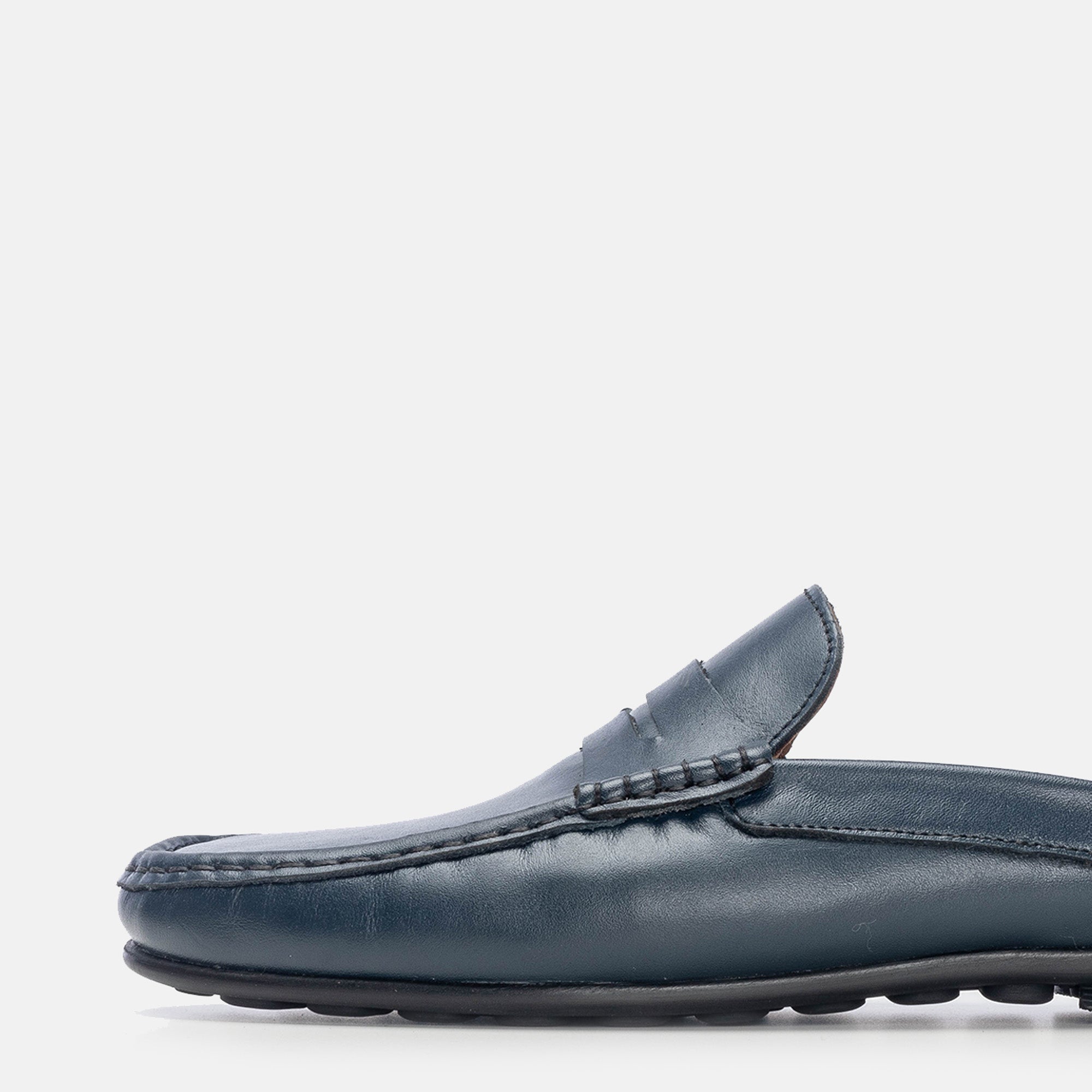 Volzak 5175 Blue Leather Mule