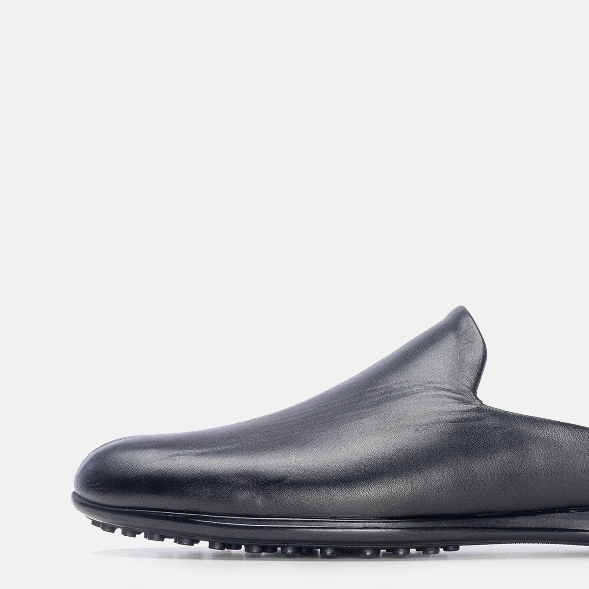 Volzak 5174 Black Leather Mule