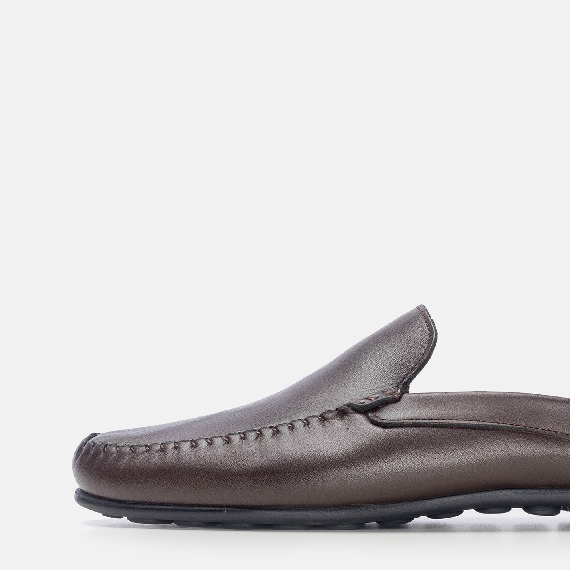 Volzak 5176 Brown Leather Mule