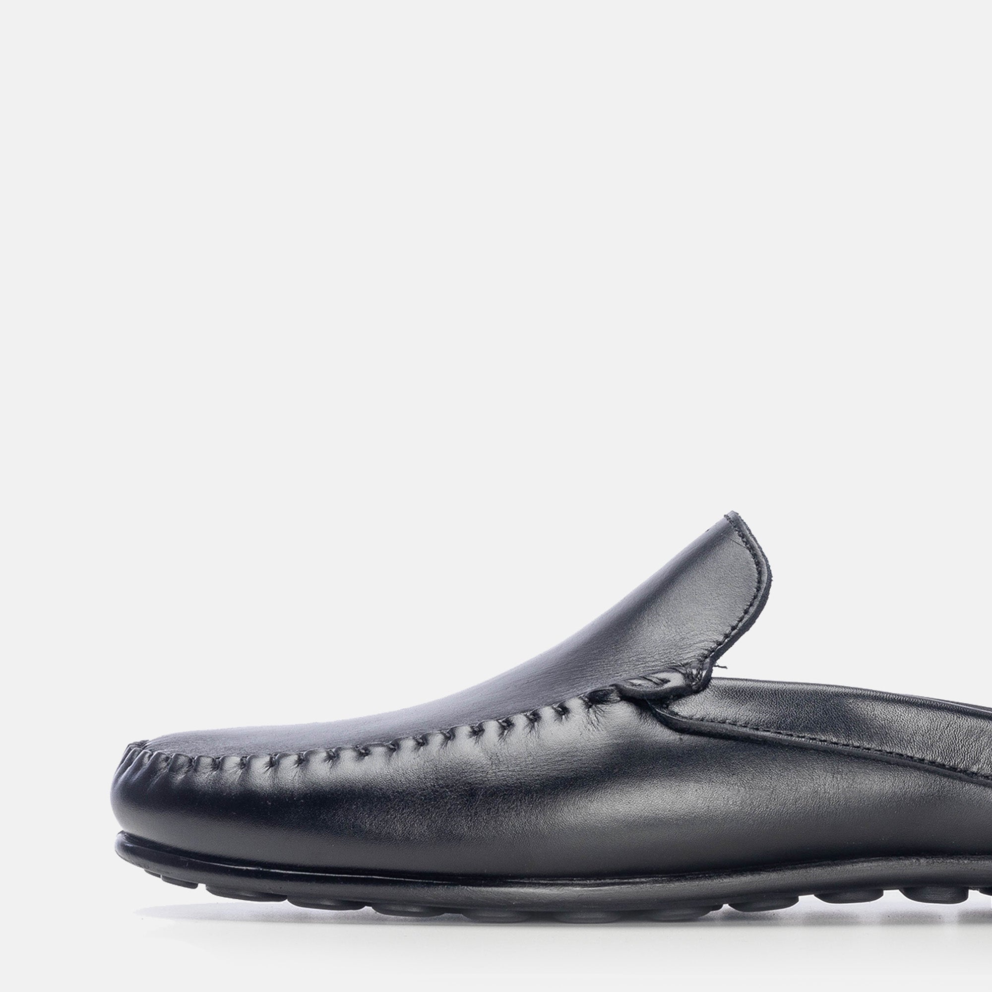 Volzak 5176 Black Leather Mule