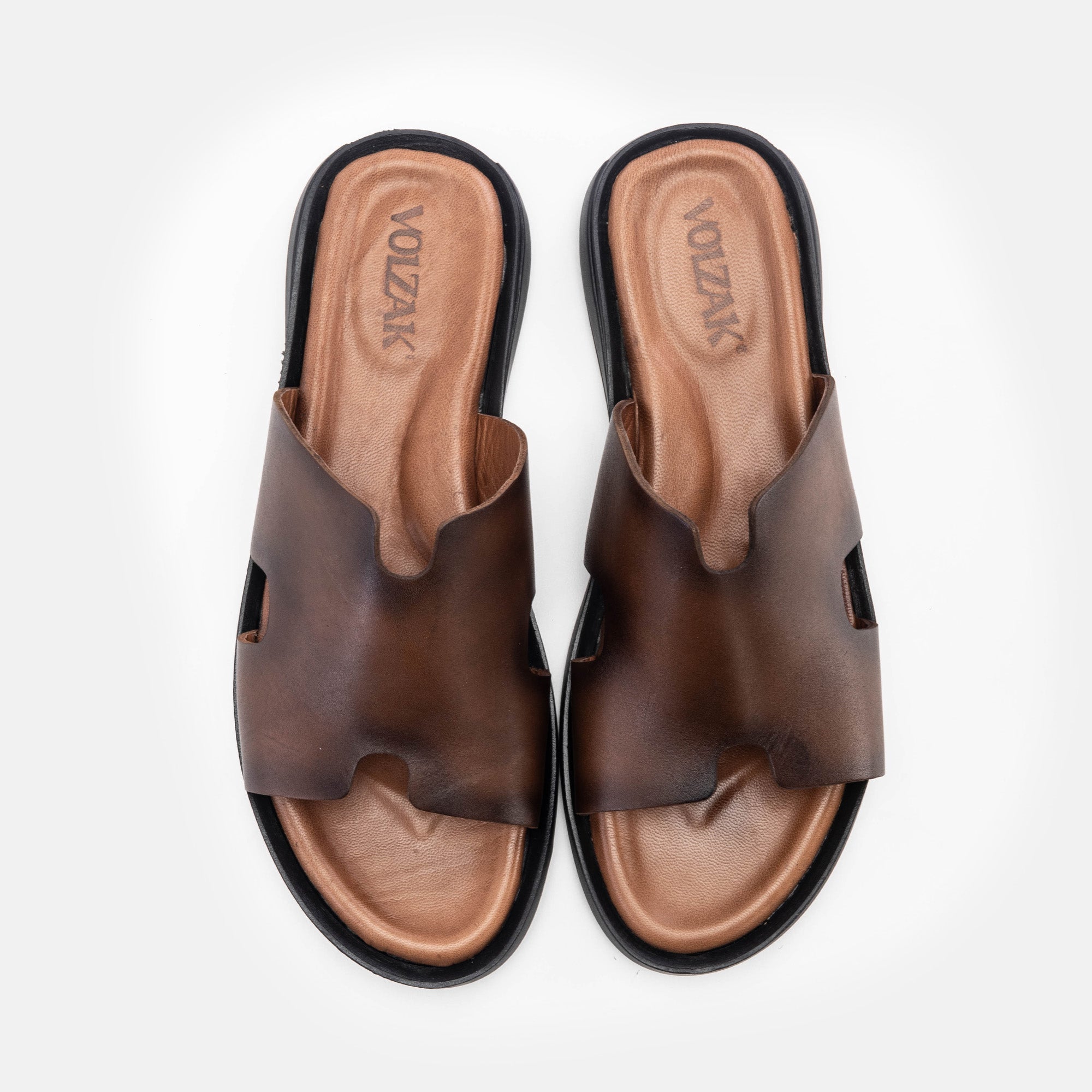 Volzak 5130 Vintage Brown Leather Sandal