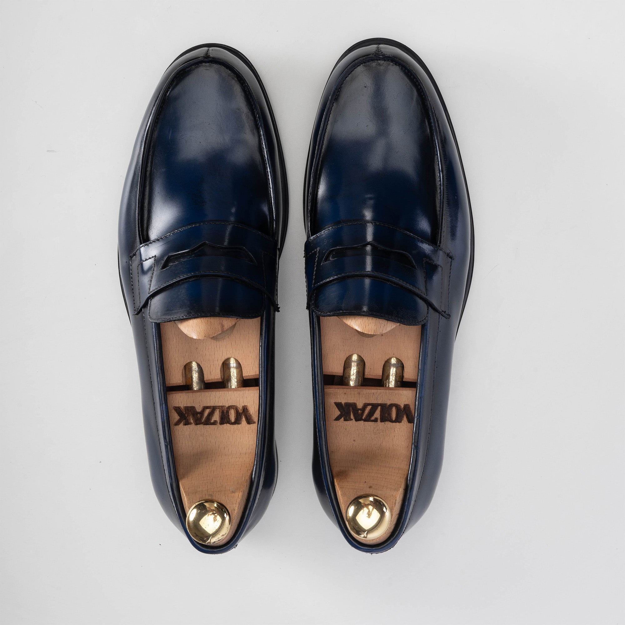 Volzak 5157 blue removable leather moccasin