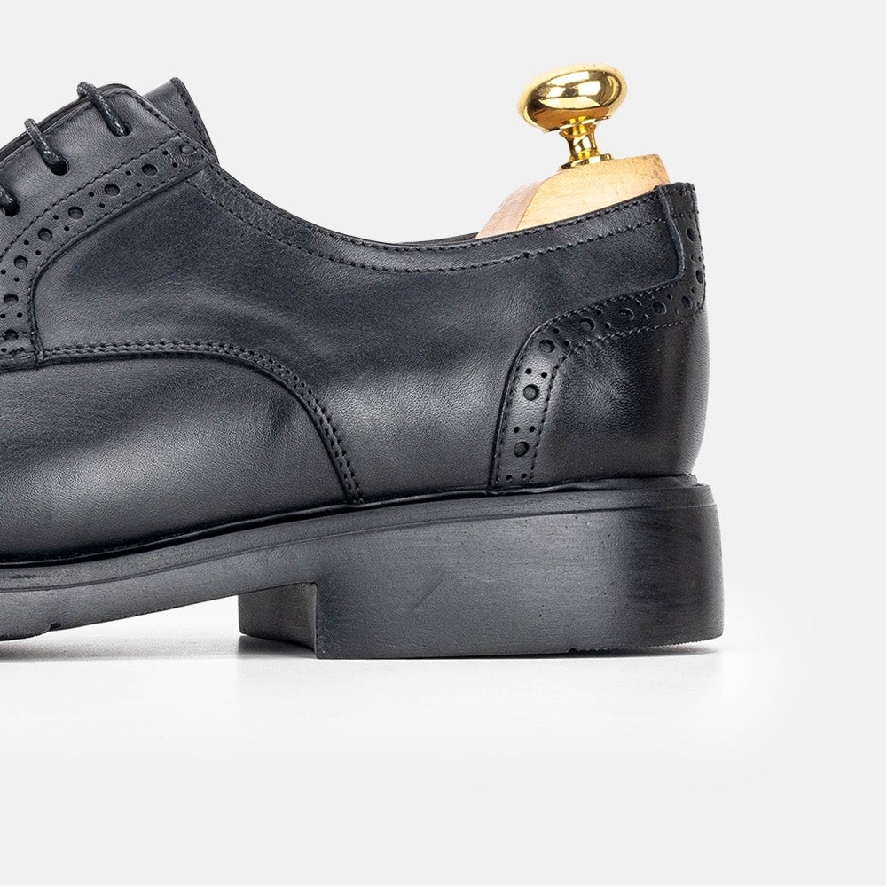 Volzak 5320 leather shoe Black