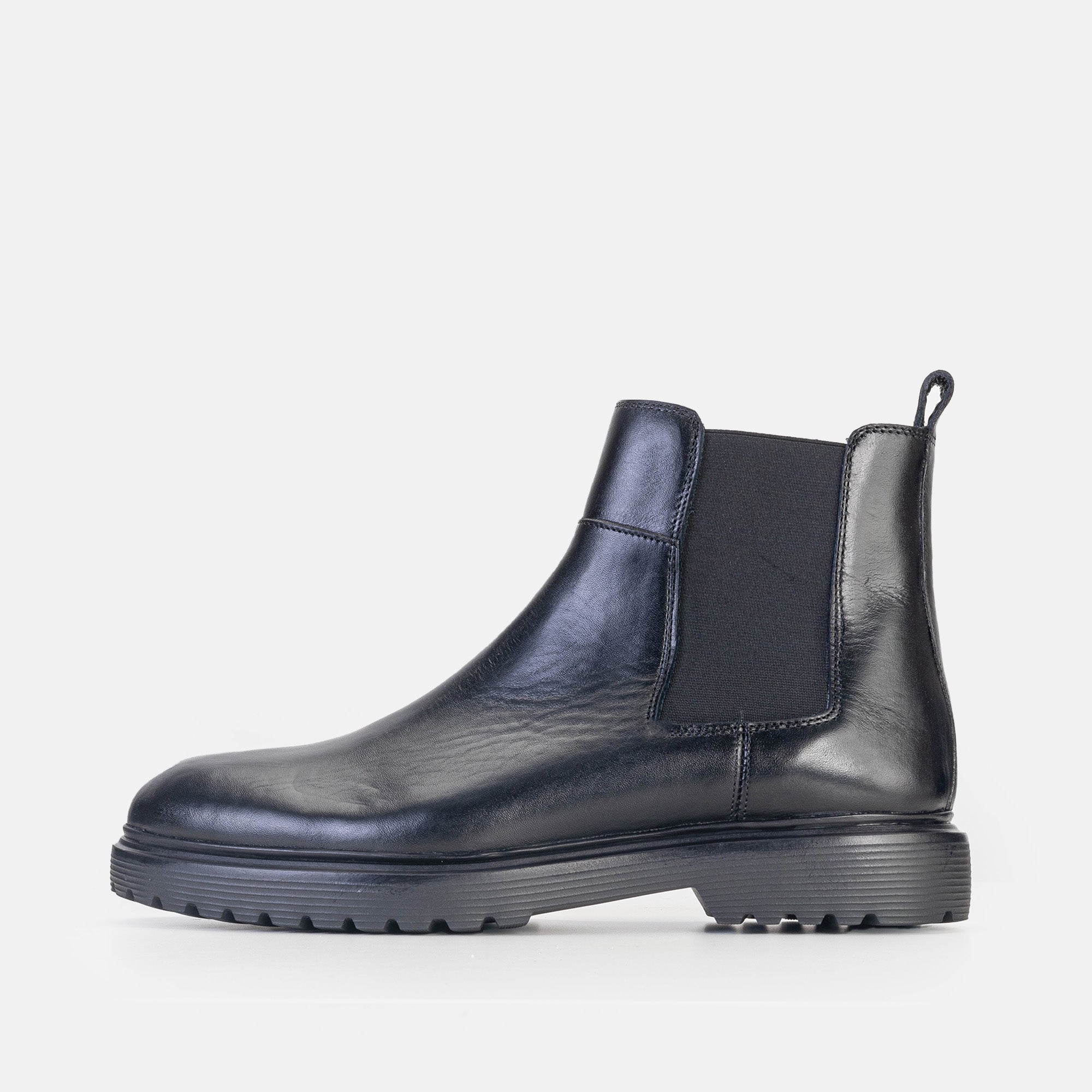 Volzak 0604 Black Leather Ankle Boot