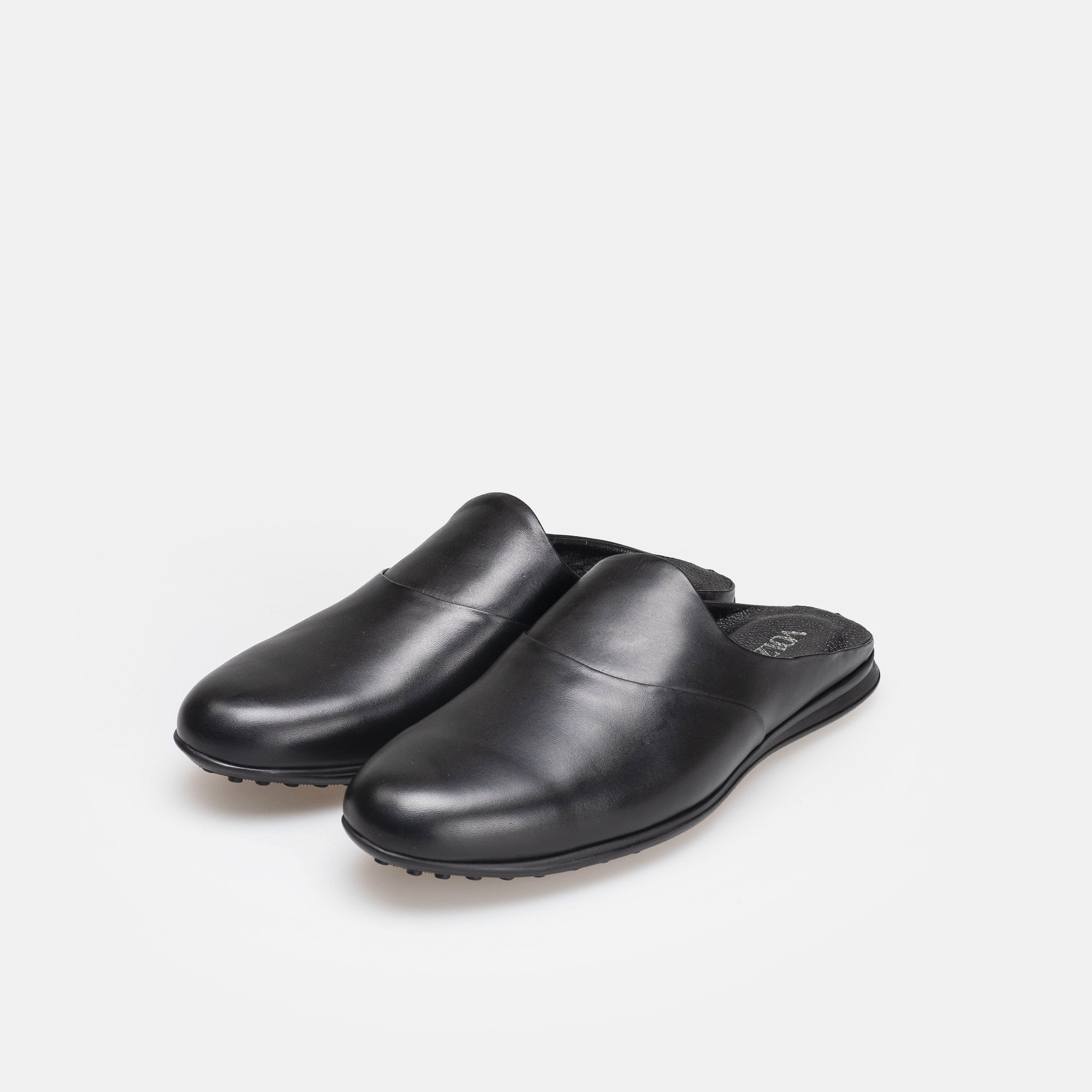 Volzak 5402 Black Leather Mule