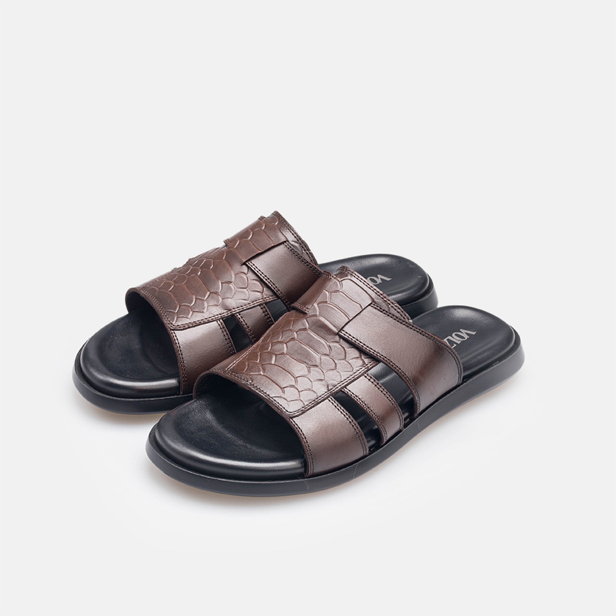 Volzak 5406 Brown Leather Sandal