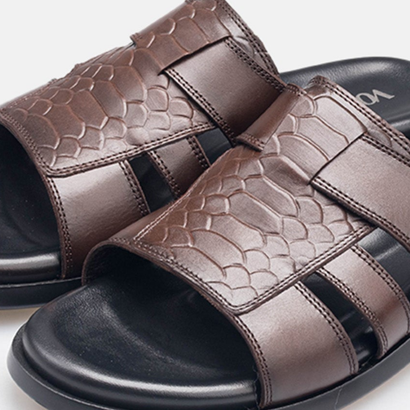 Volzak 5406 Brown Leather Sandal