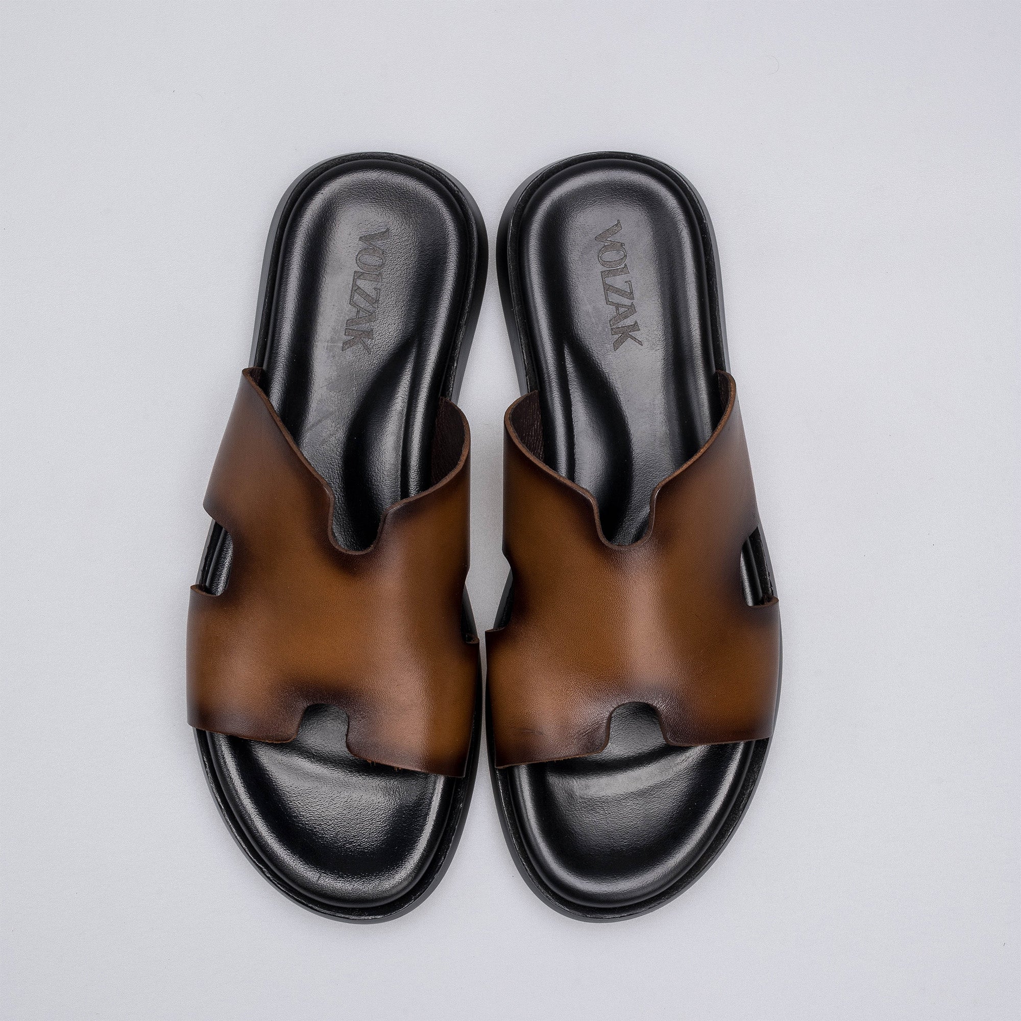 Volzak 5405 Vintage Brown Leather Sandal