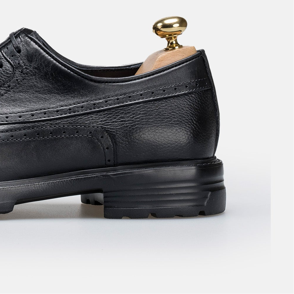 Volzak 314 Black Leather Shoe