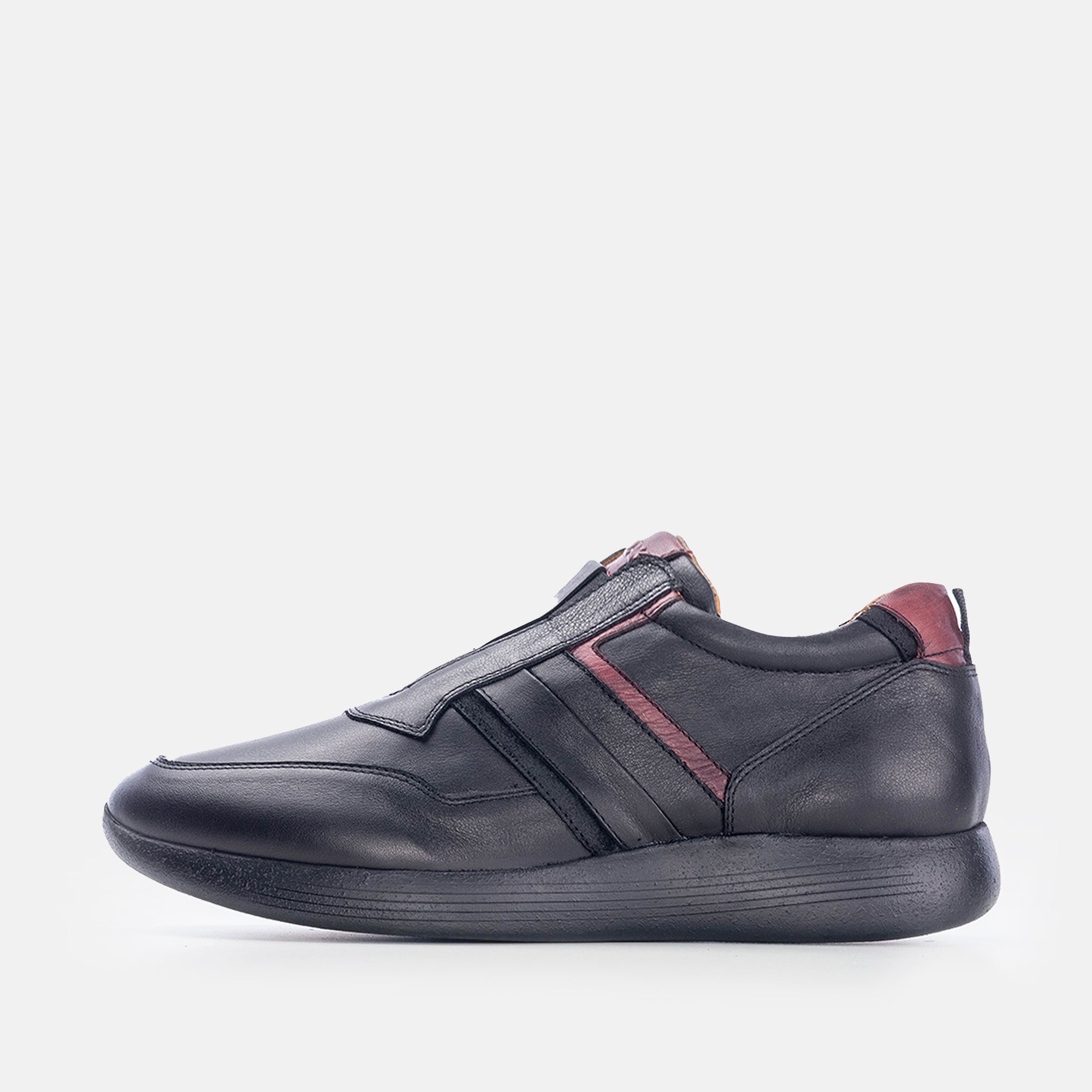 Volzak 586 Black Leather Espadrille