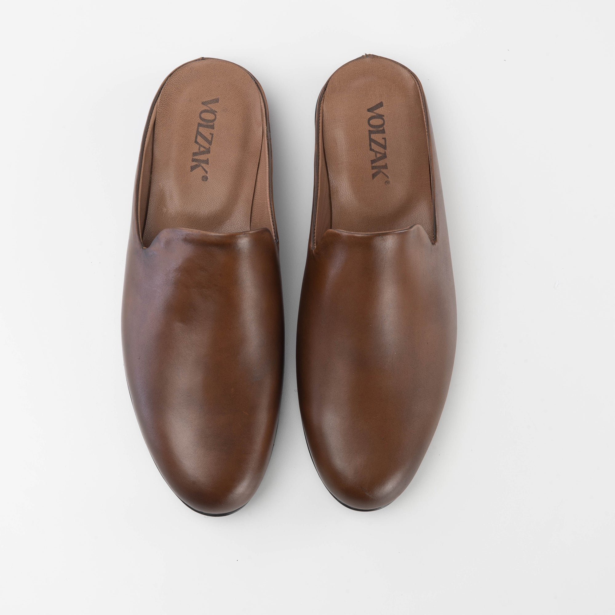 Volzak 5174 Vintage Brown Leather Mule