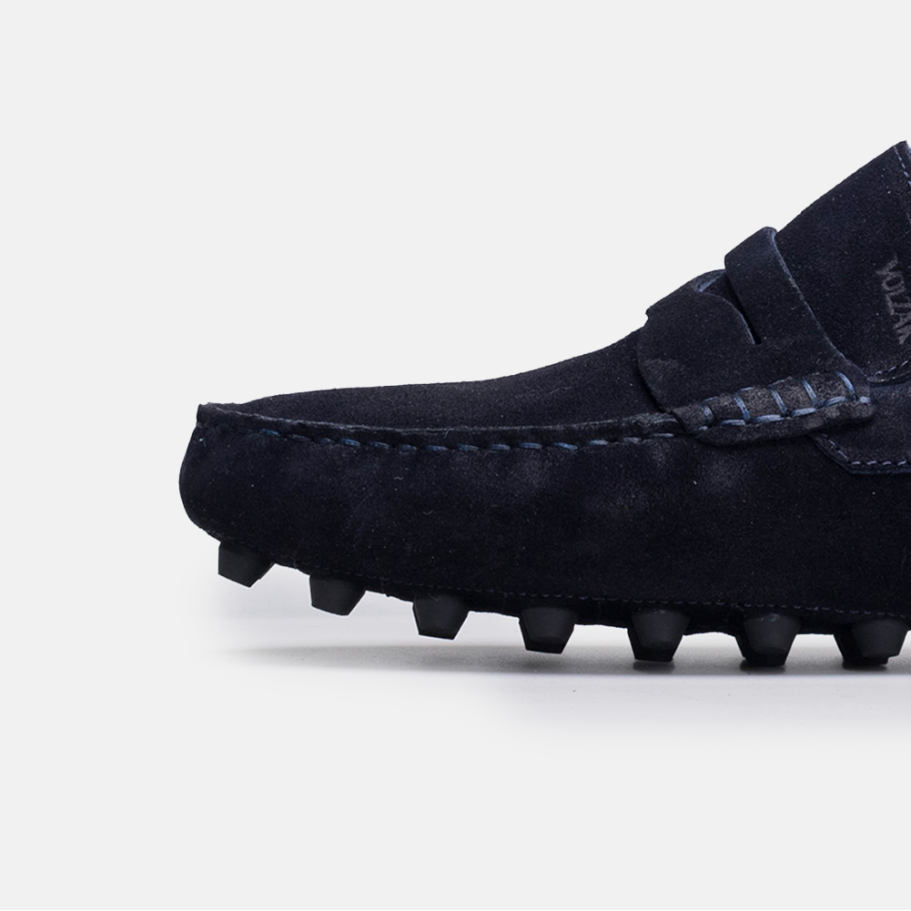 Volzak 2000 Mocassin en daim Bleu