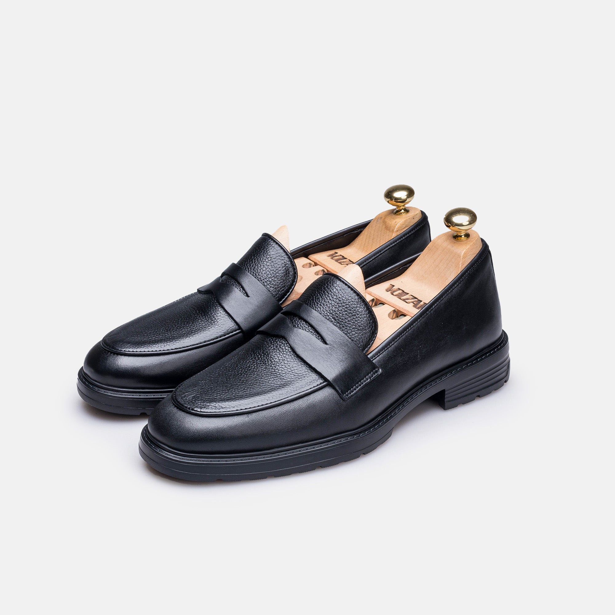 Volzak 2149 s leather shoe Black