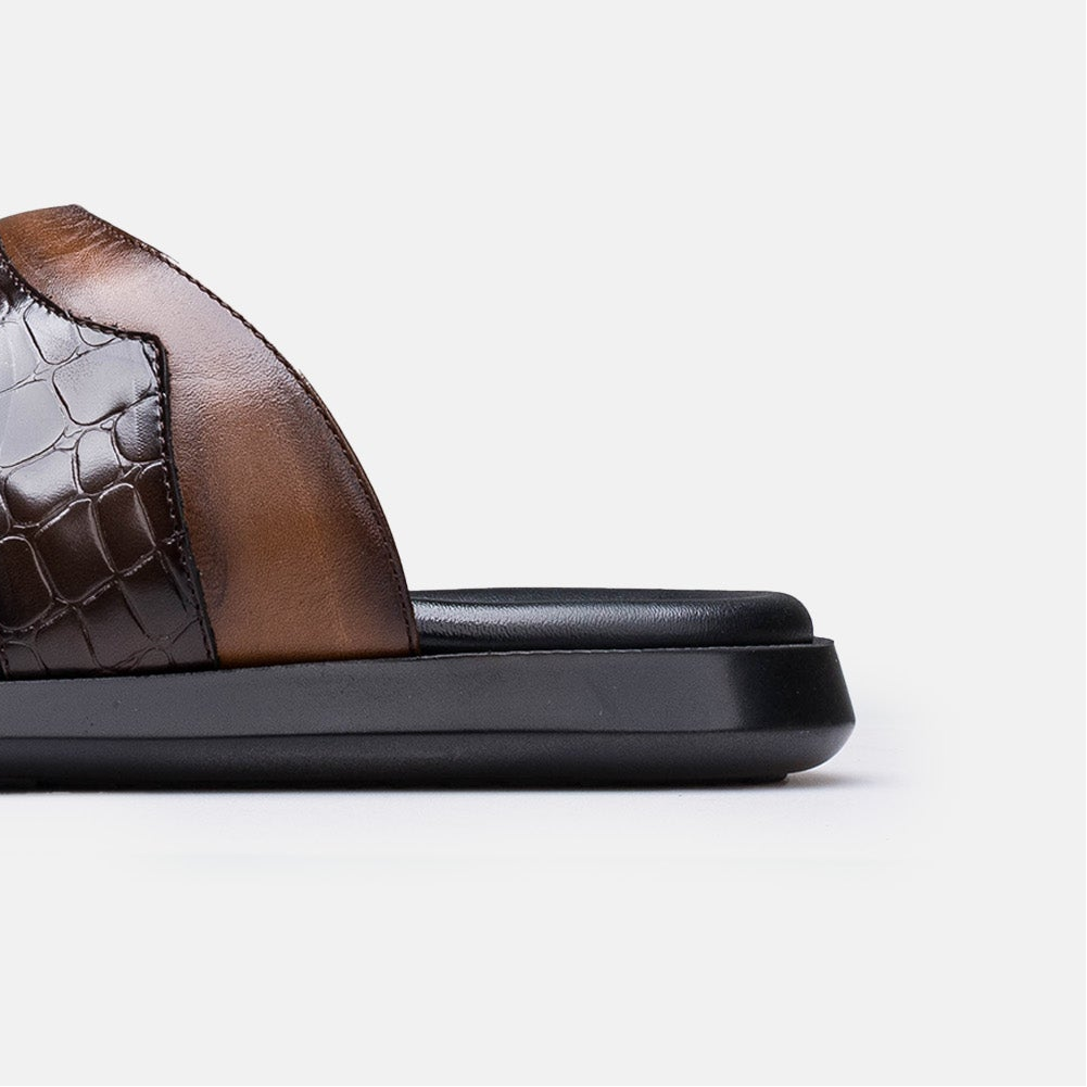 Volzak 5412 Brown Leather Sandal