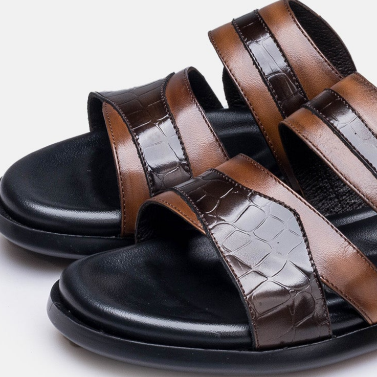 Volzak 5412 Brown Leather Sandal